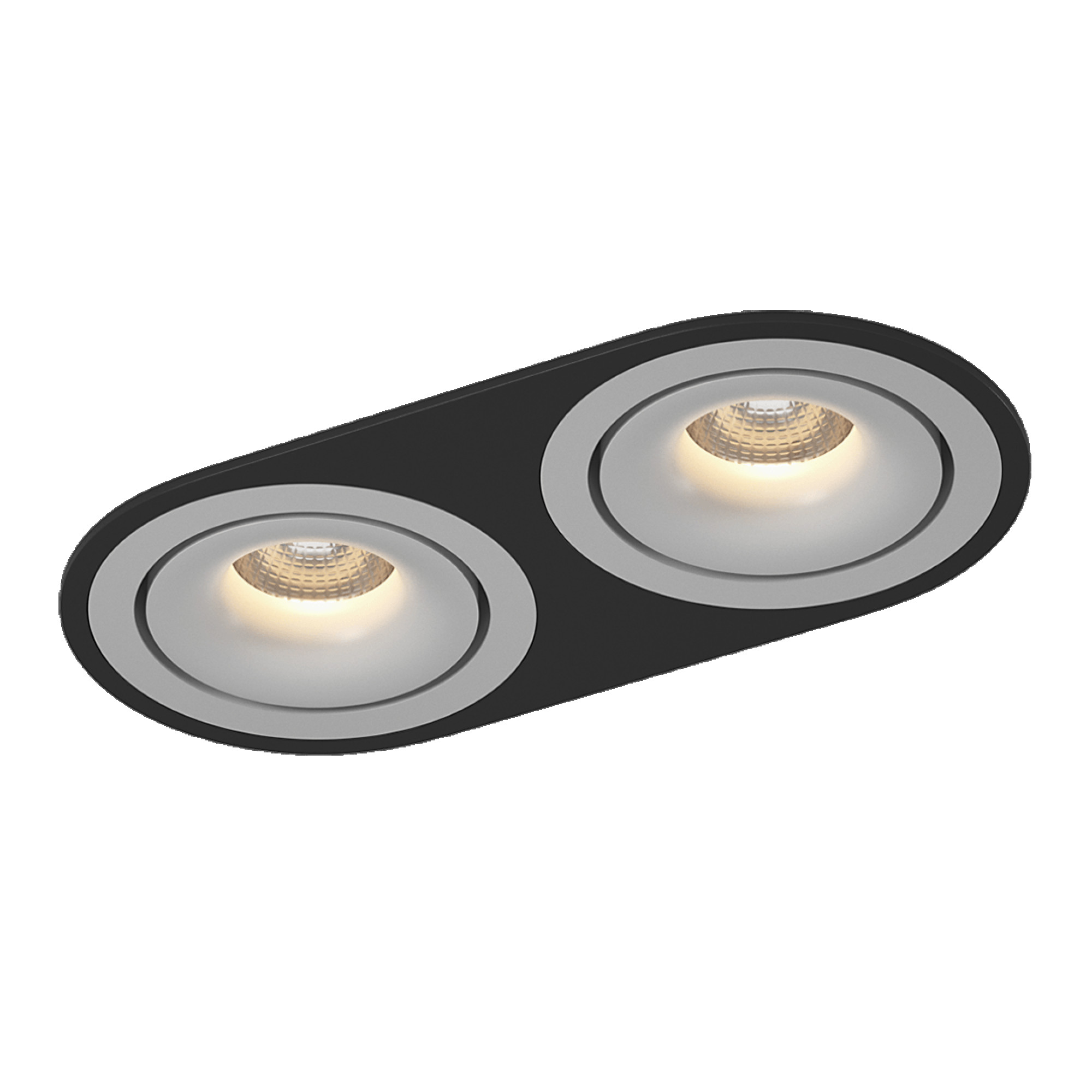 Рамка двойная круг для COMBO 1, черая SWG