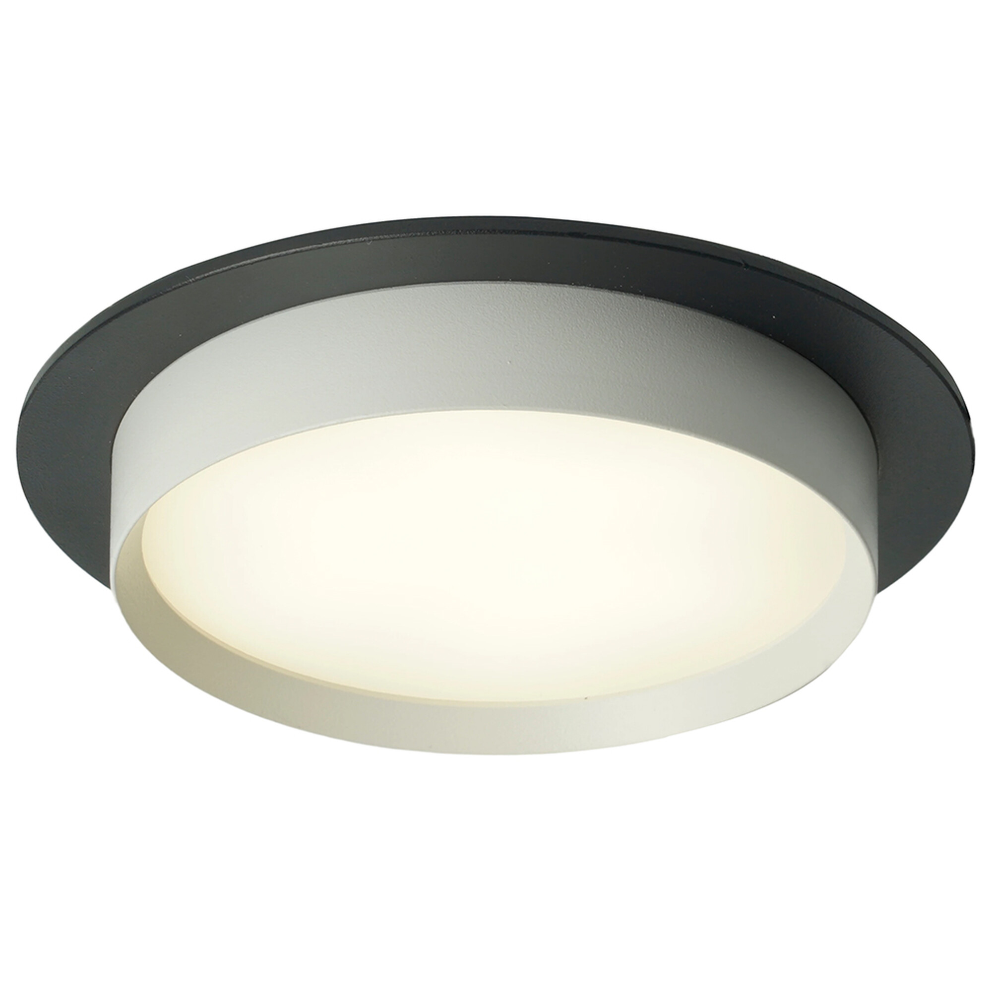 Светильник встраиваемый DL507 потолочный GX53 черный + белый круг Feron