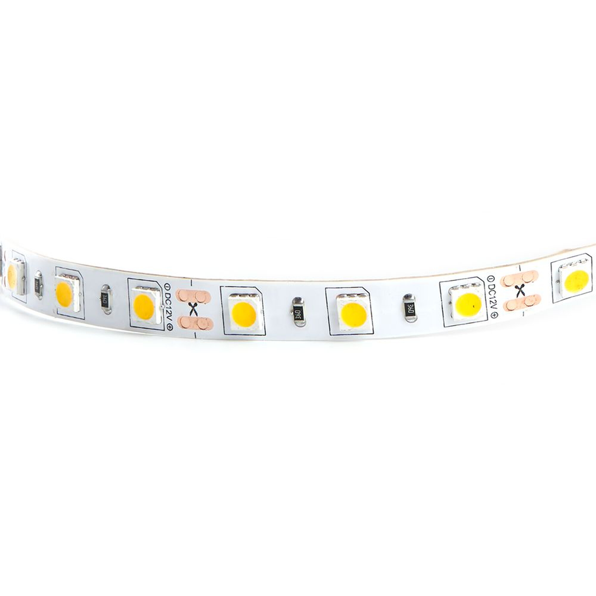 Лента светодиодная, 60SMD(5050)/m 14.4W/m 12V 5m 4000К, LS606 FERON