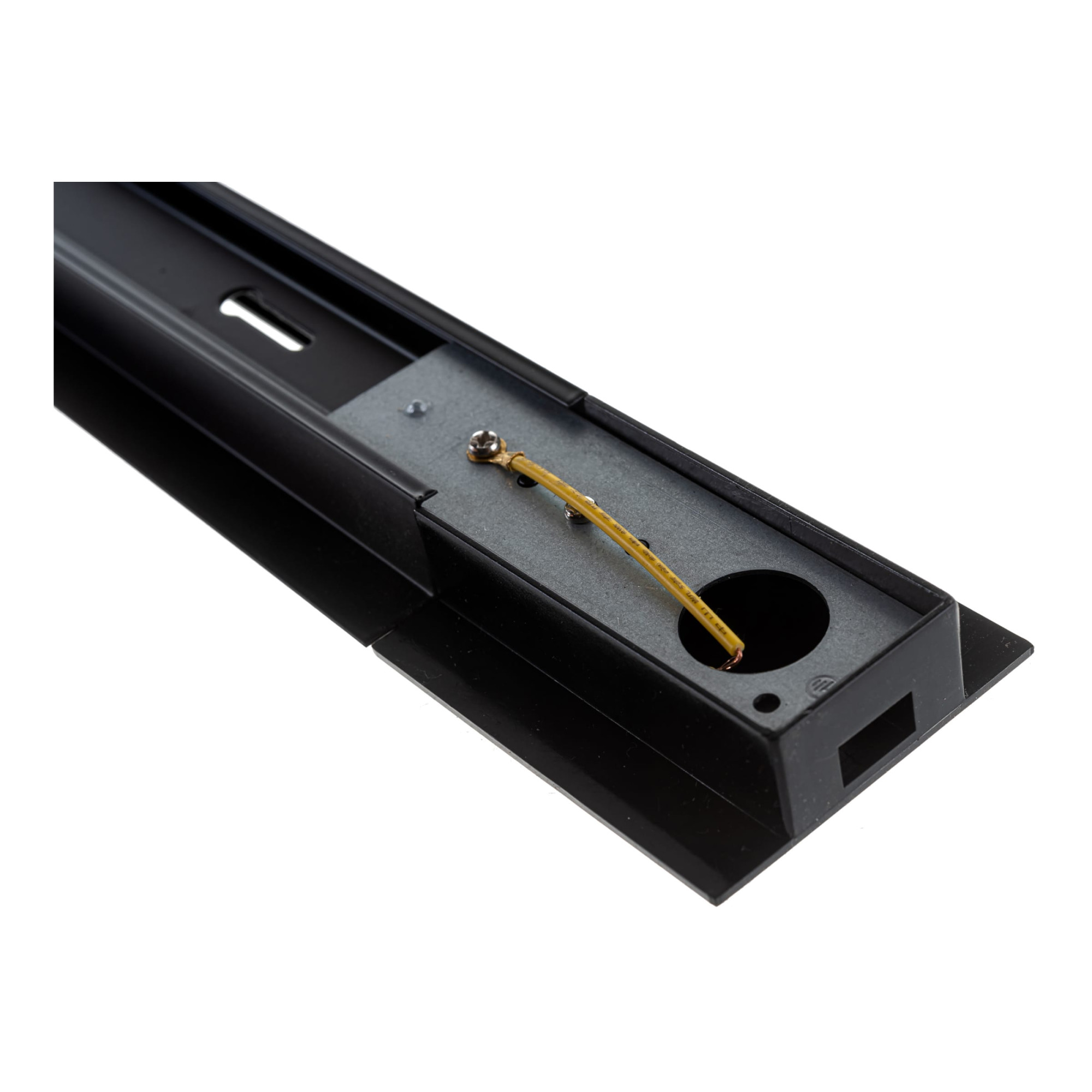 Шинопровод встраиваемый для трековых светильников,черный 1м (комплект) Feron 