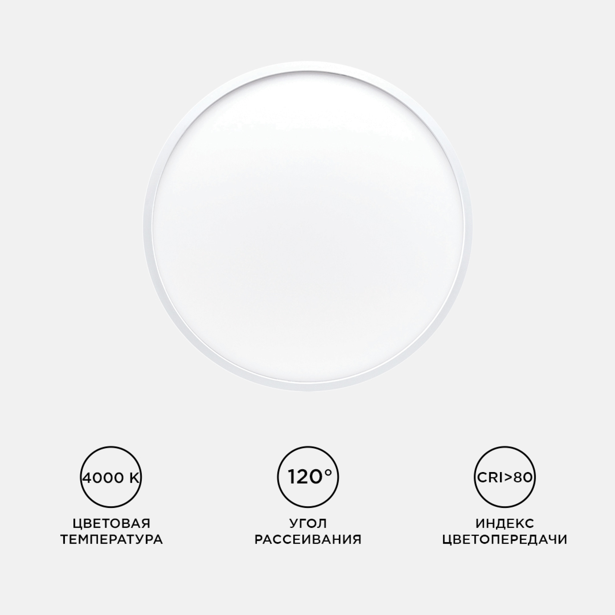 Светильник светодиодный накладной, SPIN, 28Вт, 230В/50Гц, 2800лм, 4000К, ø300х25, круг,белый Apeyron