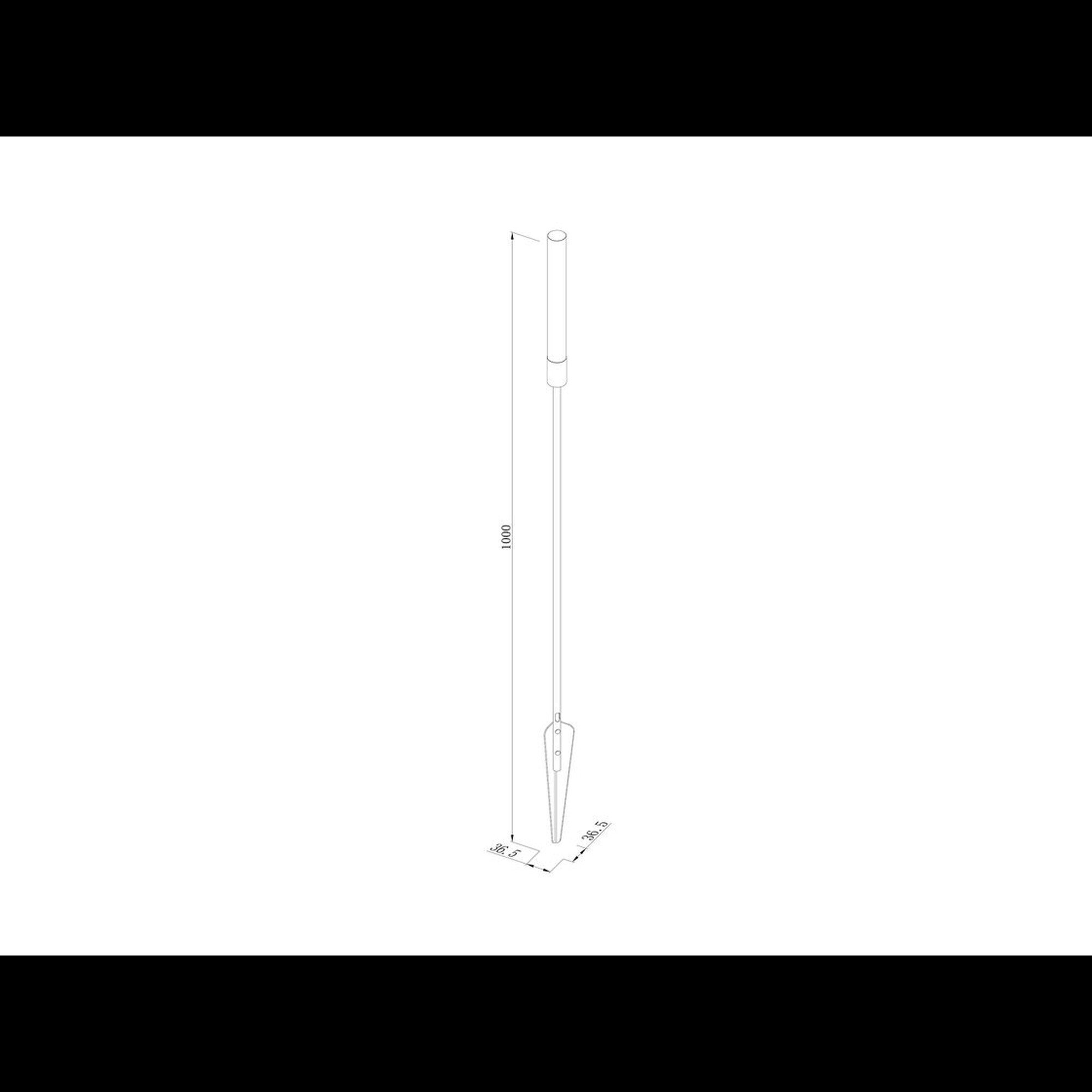 Ландшафтный светильник Камыш 1W-24V-WW-IP65 1000 мм 00-00045679 SWG
