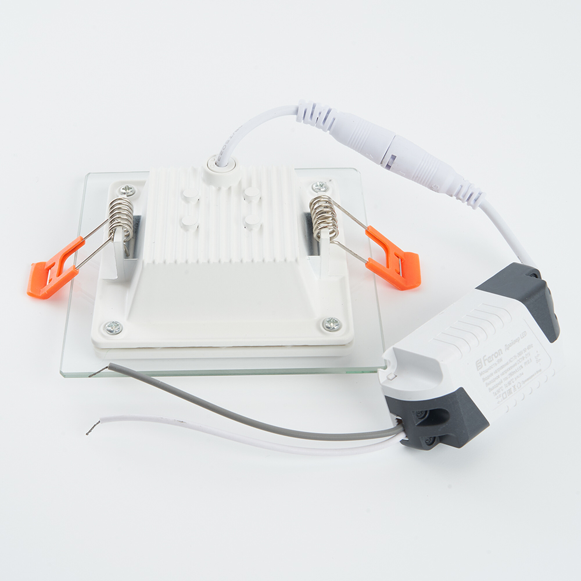 Светильник встраиваемый квадрат AL2111, 6W, 480Lm, 4000K, белый Feron