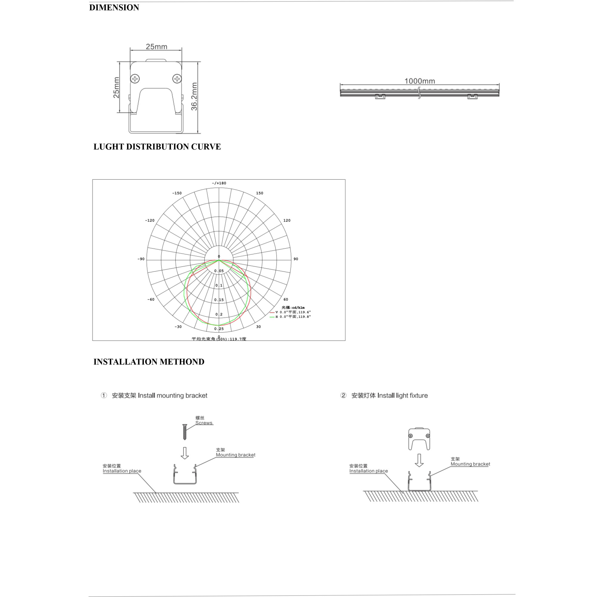 Светильник линейный архитектурный AL-16100 RGB Signimpress