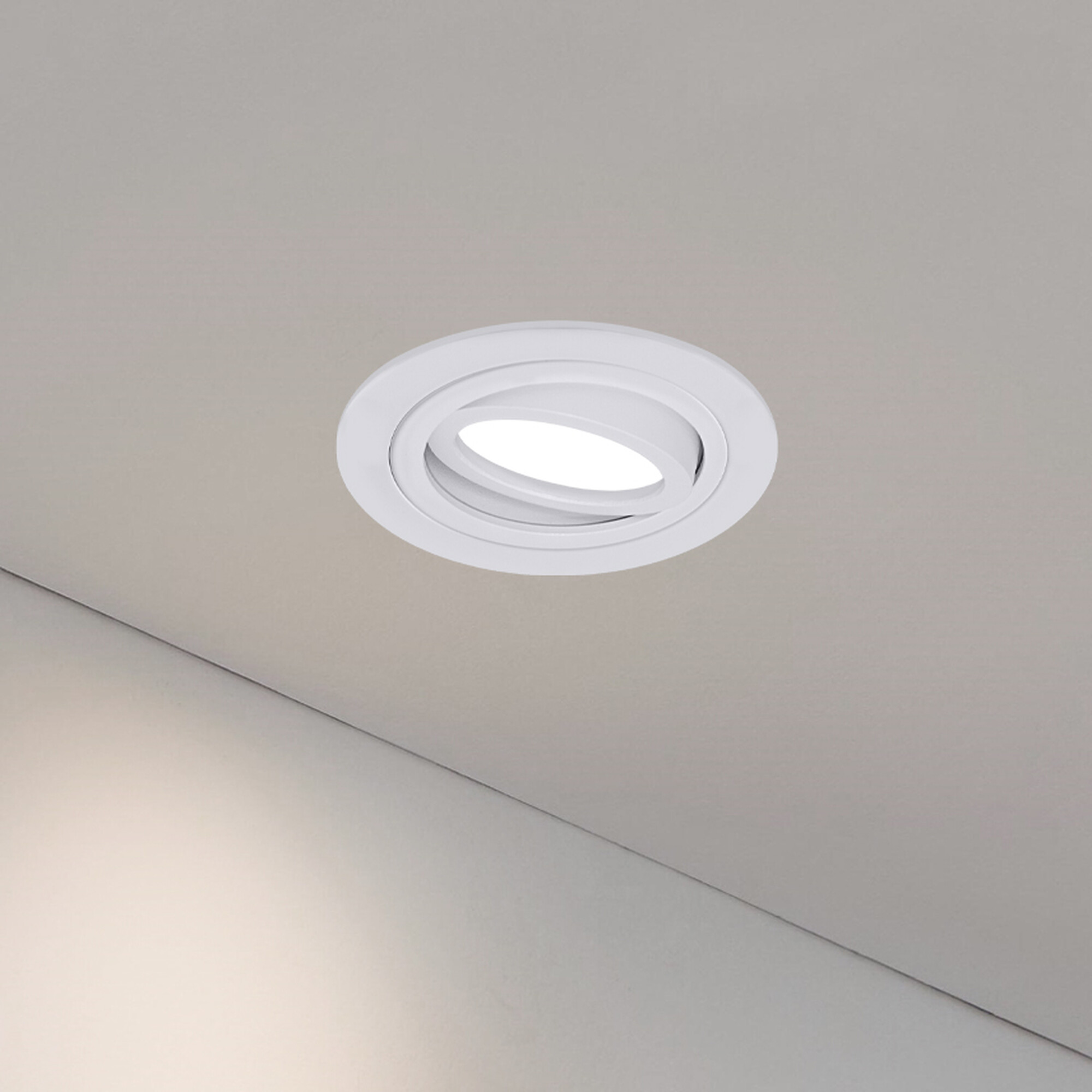 Светильник встраиваемый поворотный GU5.3 (MR16) круг 010102 Белый SignImpress