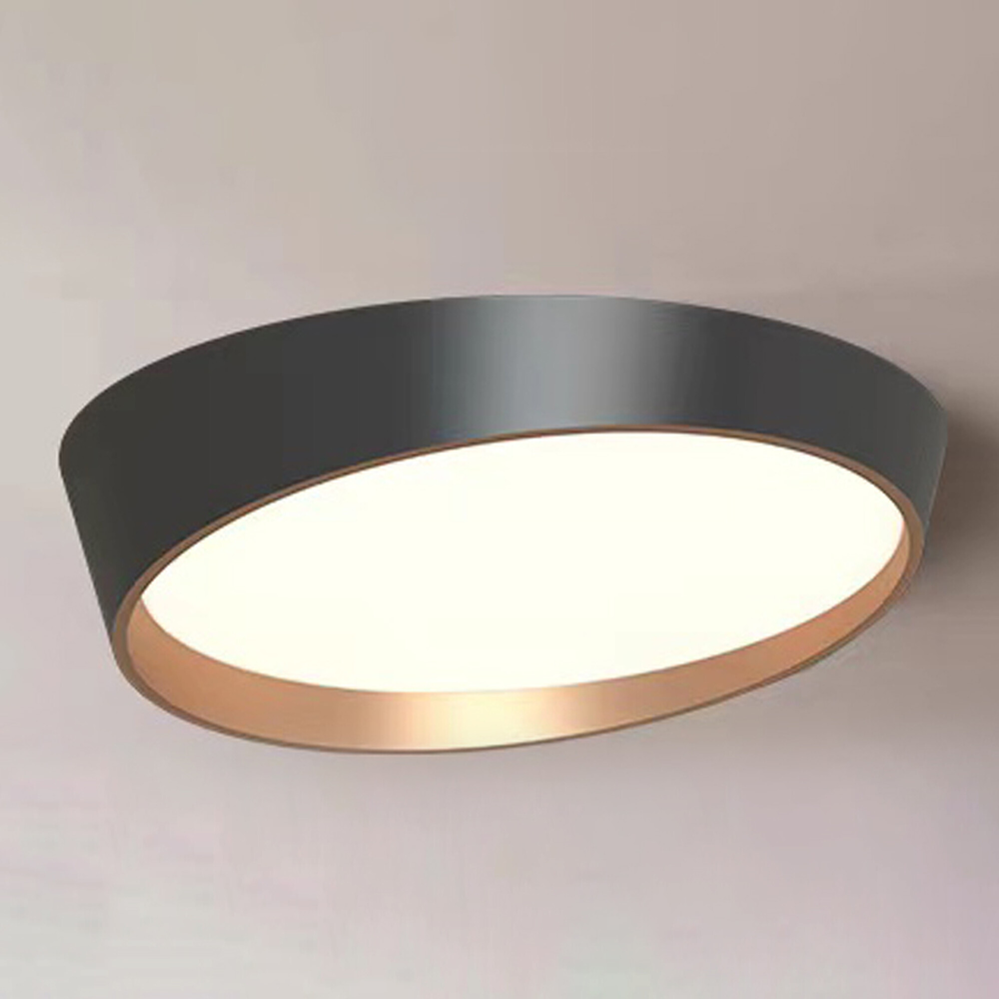 Светильник накладной светодиодный 24 Вт 4320 Лм Чёрный/Золото Signimpress