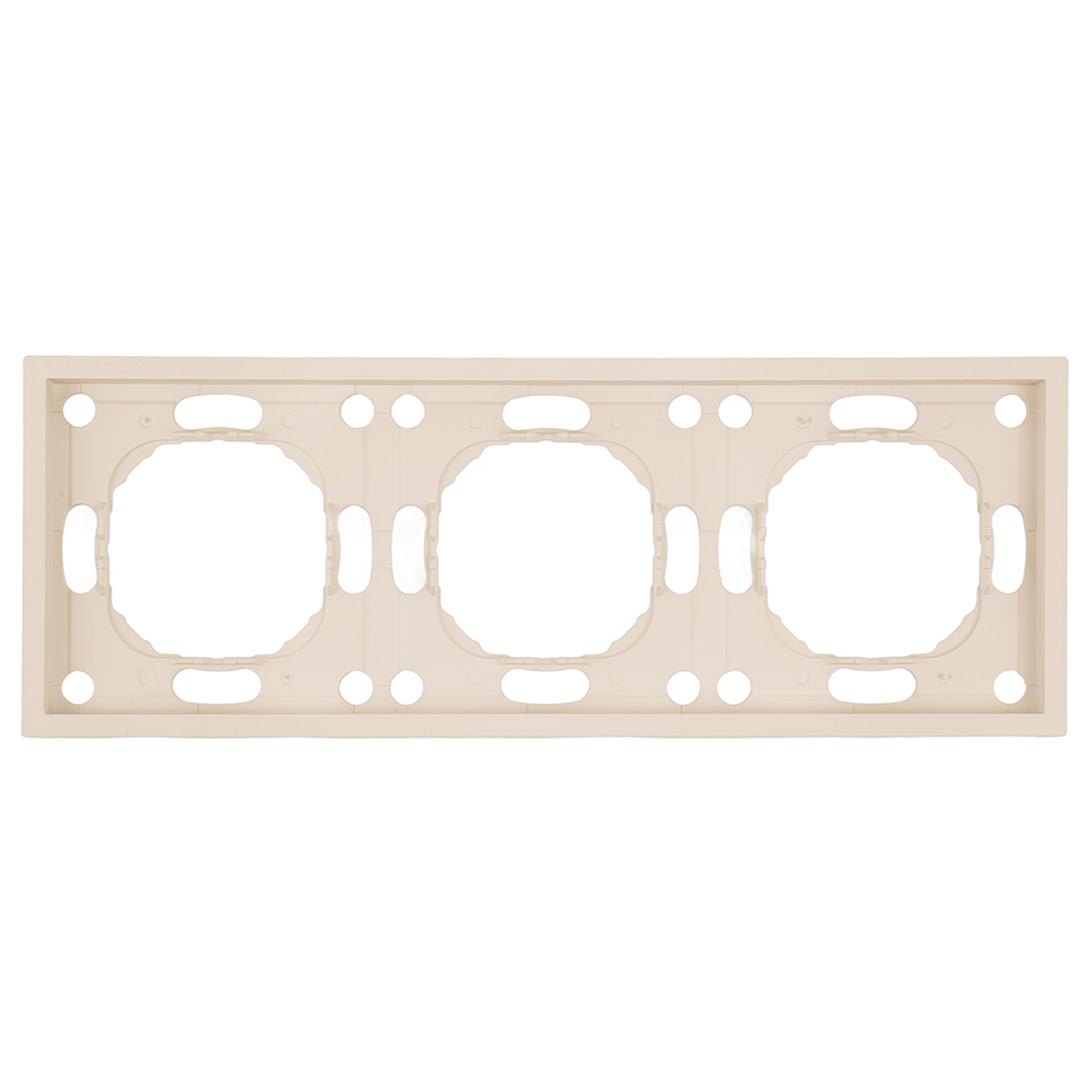 Рамка 3-местная, серия Эмили, PFR00-5003-08, кашемир, soft touch