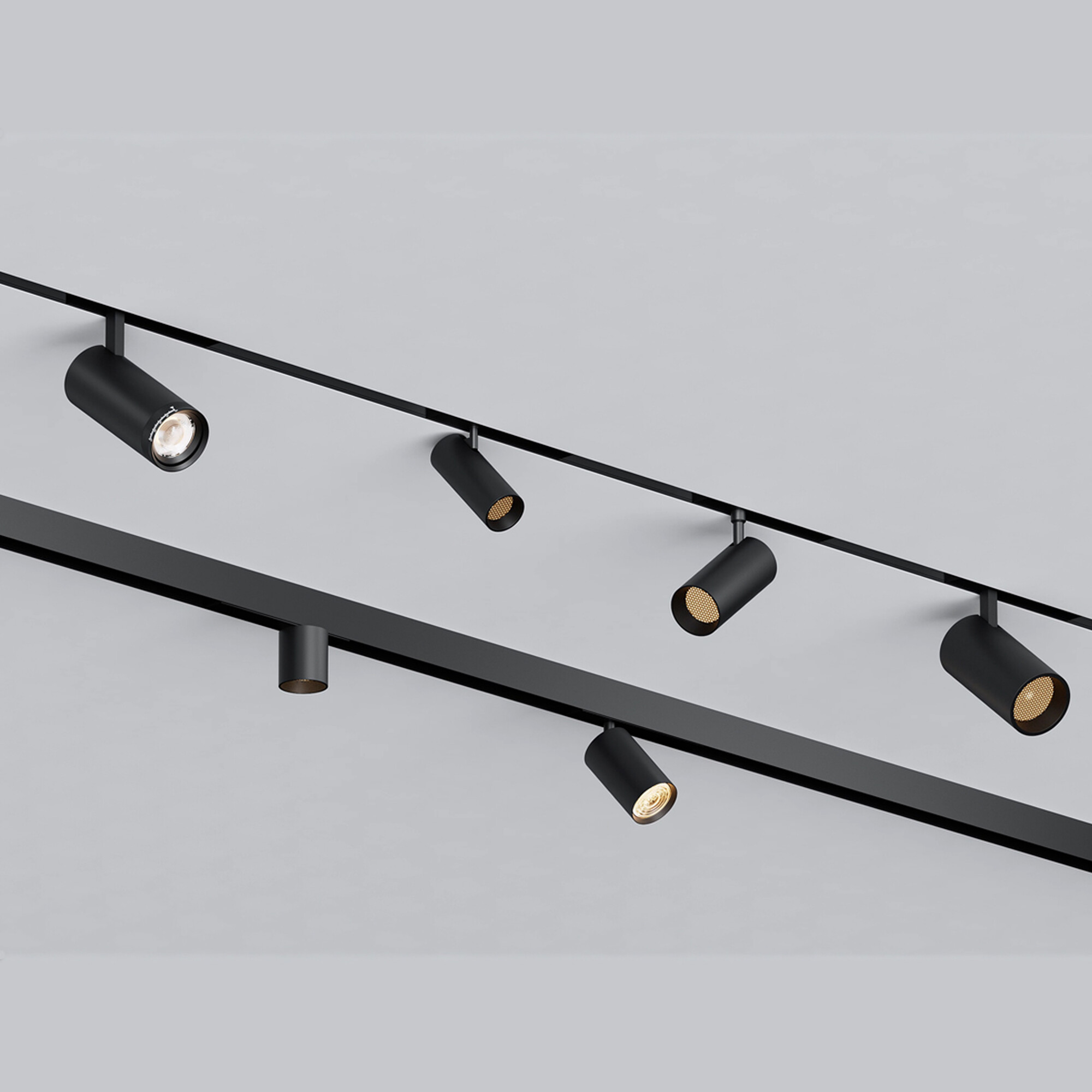 359958 PORT NT25 220 черный Трековый светильник с переключ. цв. темпер. IP20 LED 3000К4000К6000К VECTOR Novotech