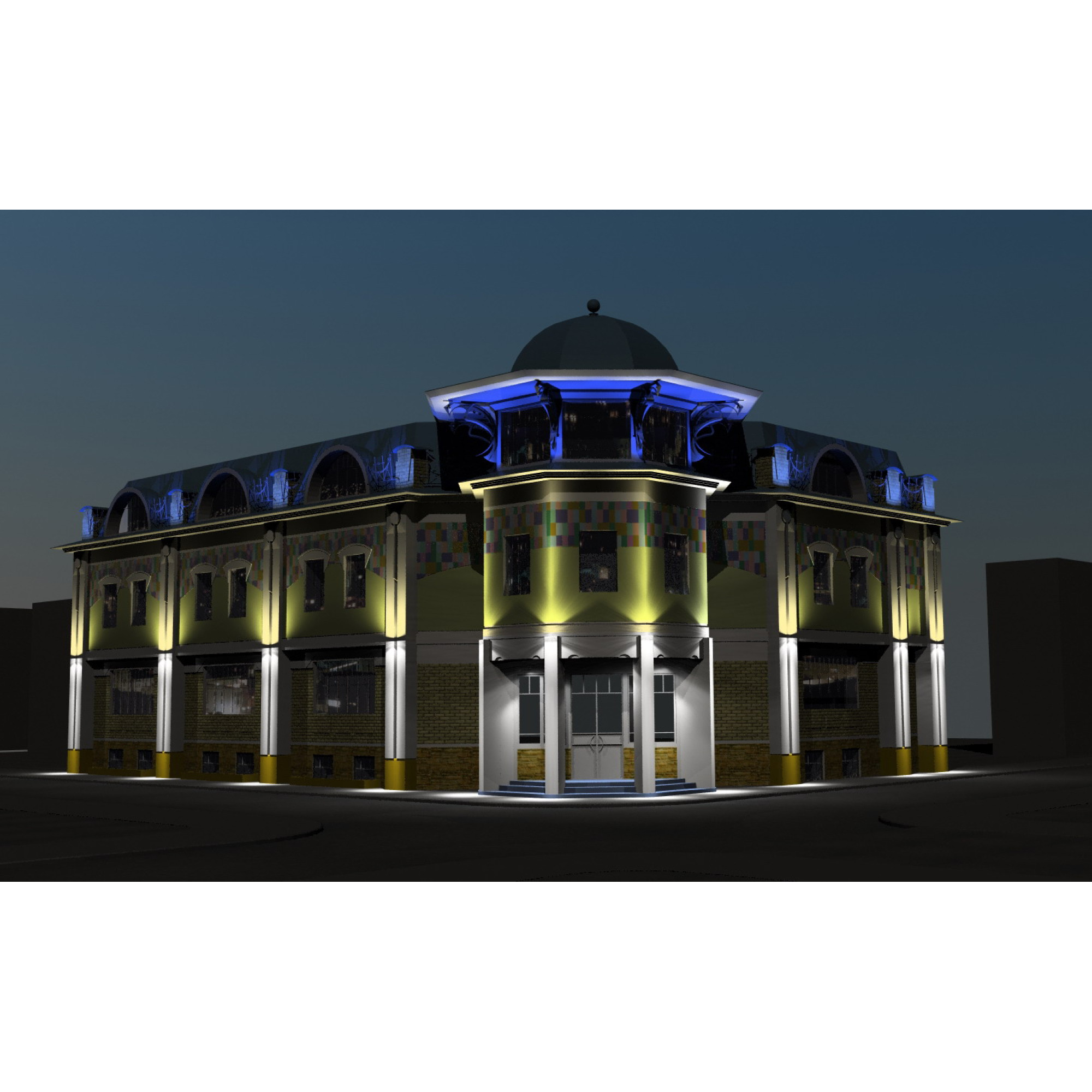 Прожектор архитектурный LEDimpress 30W SMD LED red