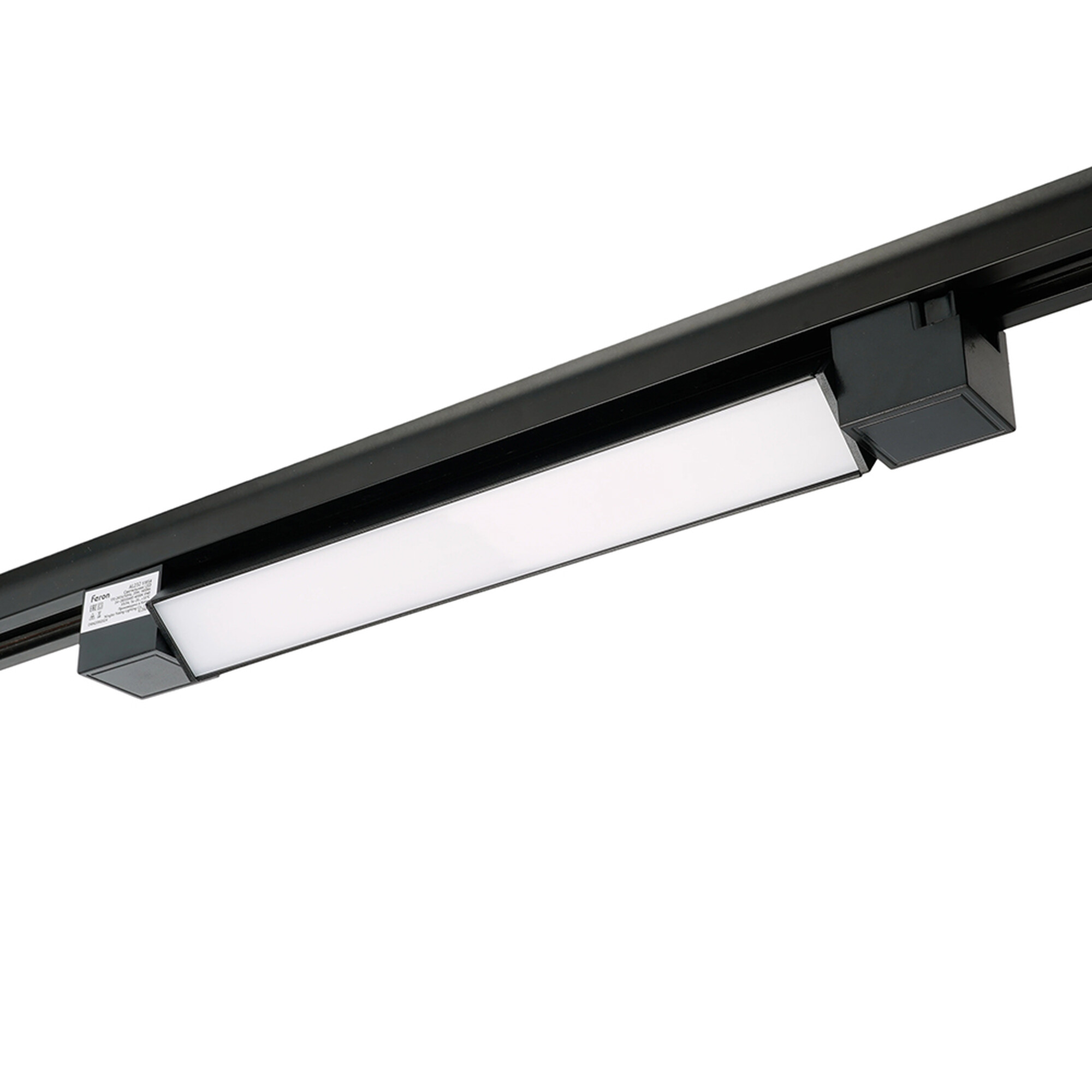Светодиодный светильник AL232 трековый однофазный на шинопровод 20W 4000K 120 градусов черный Feron