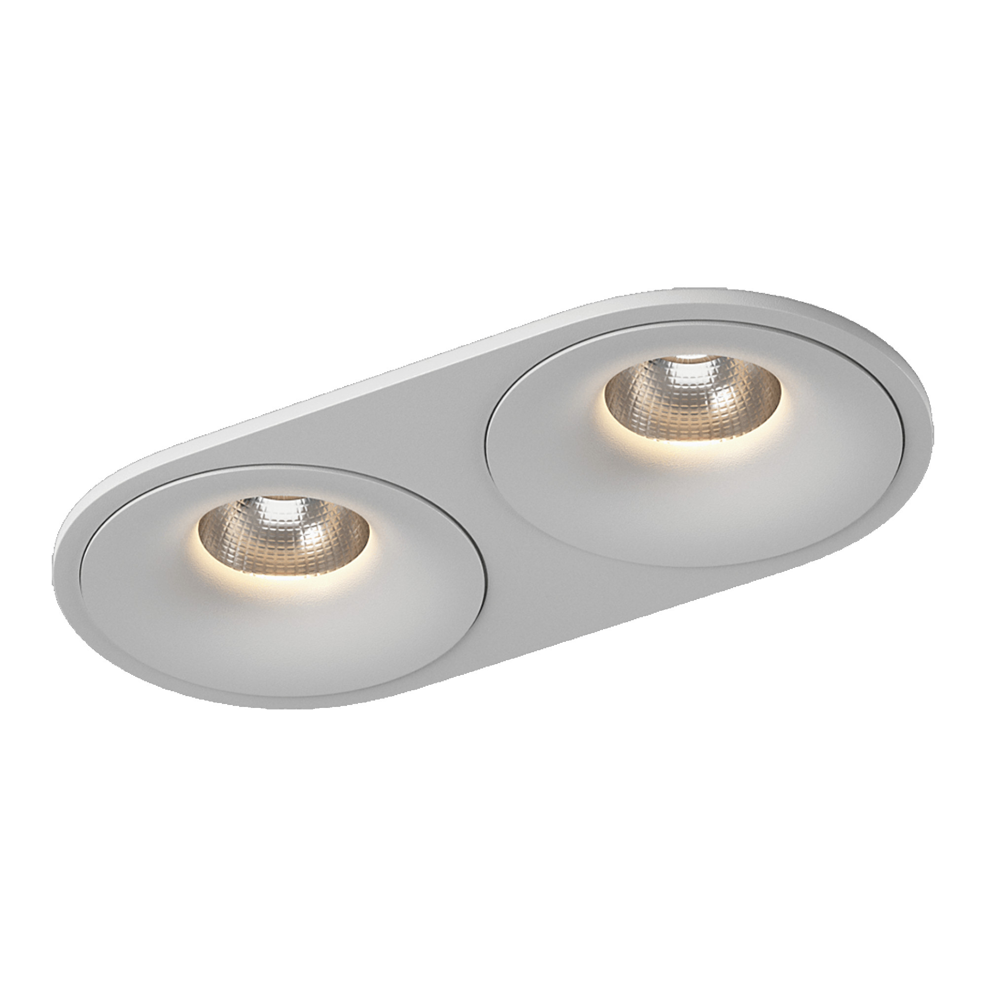 Рамка двойная круг для COMBO 4, белая SWG