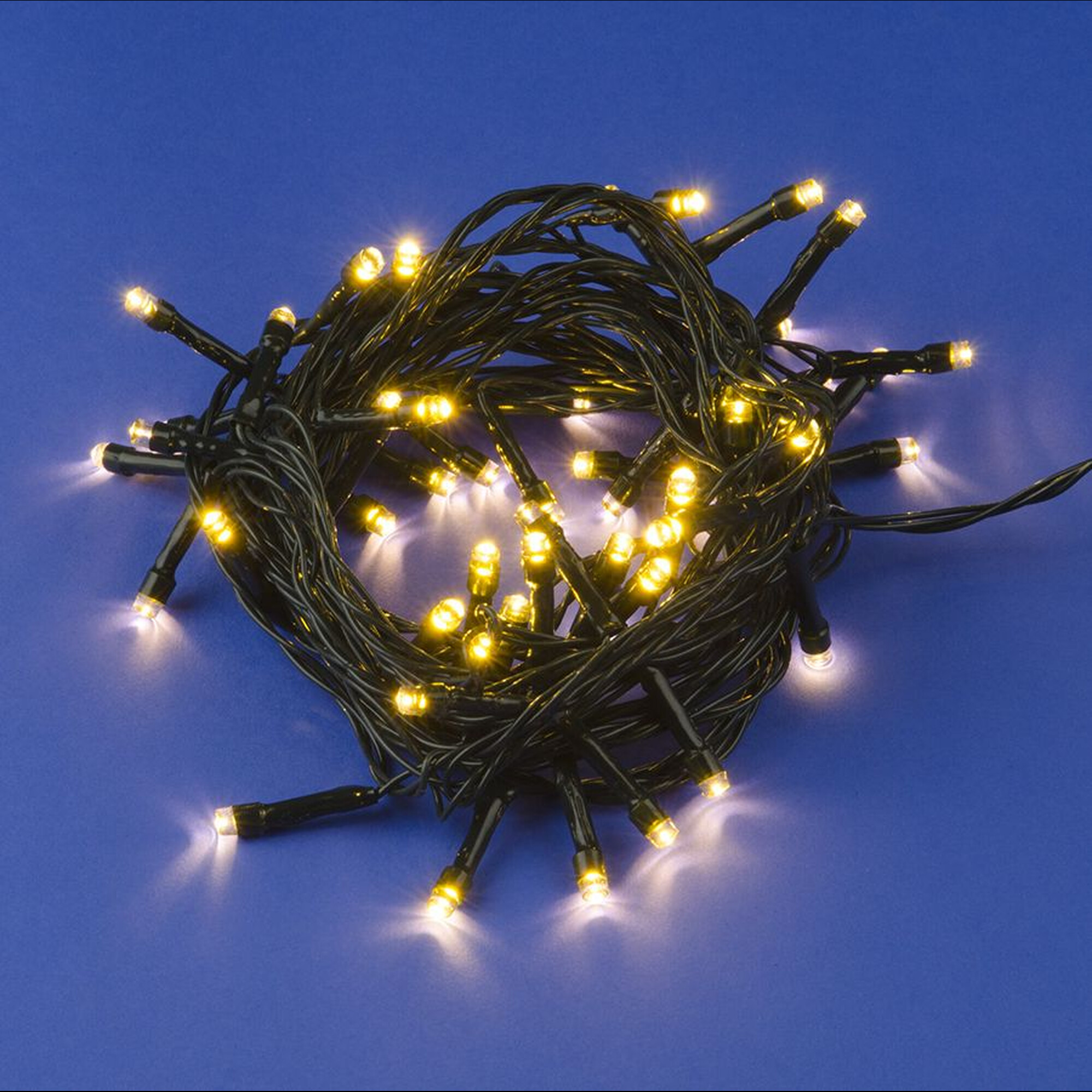 Гирлянда светодиодная с конт., 5м. 50 светод.бел,про. зел. ULD-S0500-050/DGA WARM WHITE IP20 Uniel