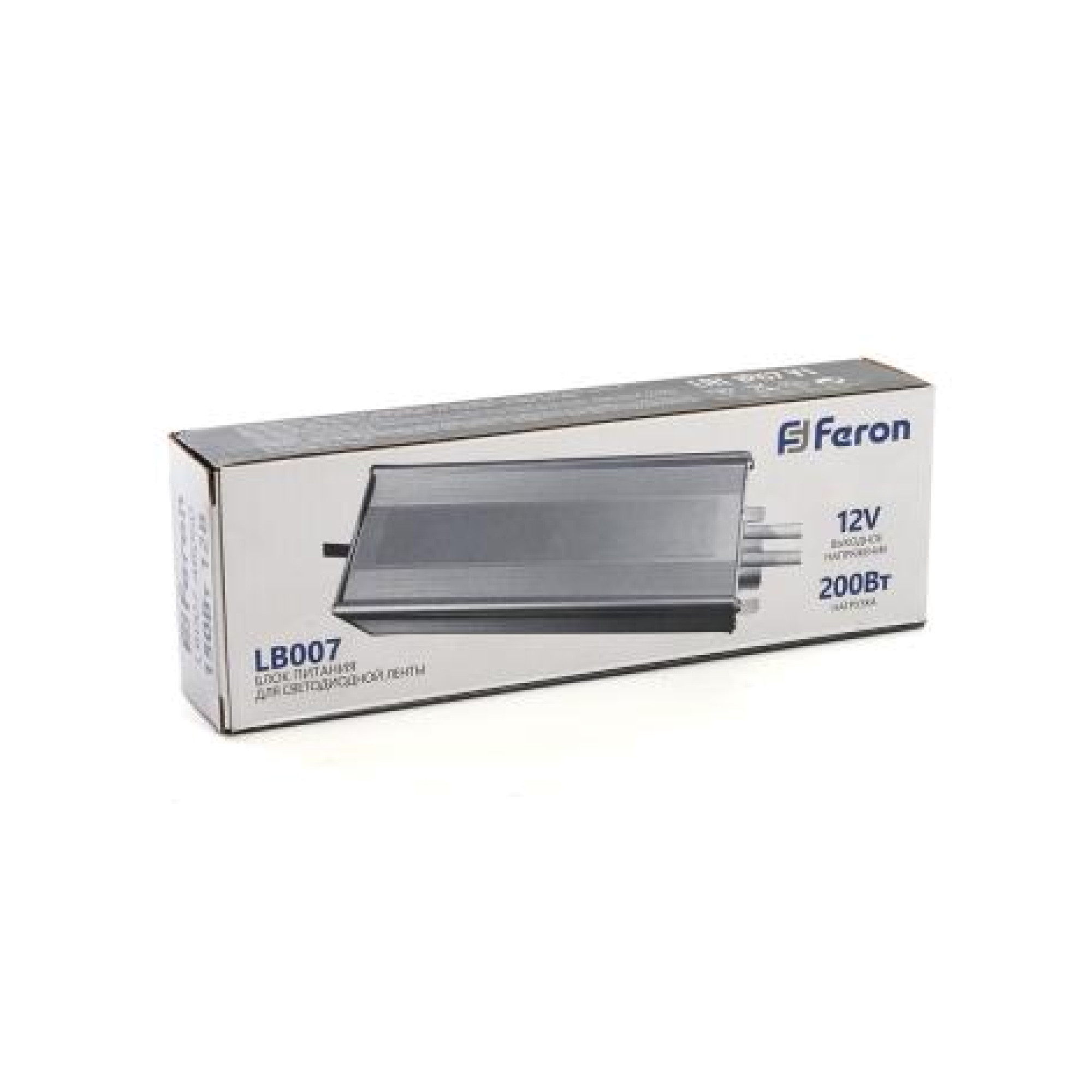 Трансформатор электронный для светодиодной ленты 200W 12V IP67 (драйвер), LB007 FERON