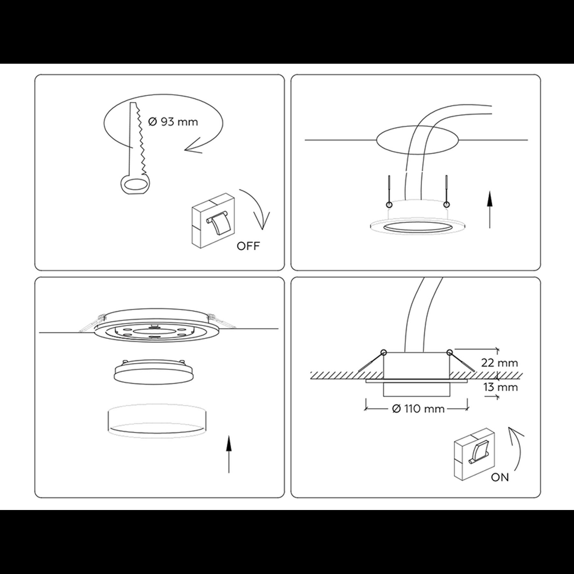 Светильник встраиваемый GX53 ACRYLIC TECH Ambrella light