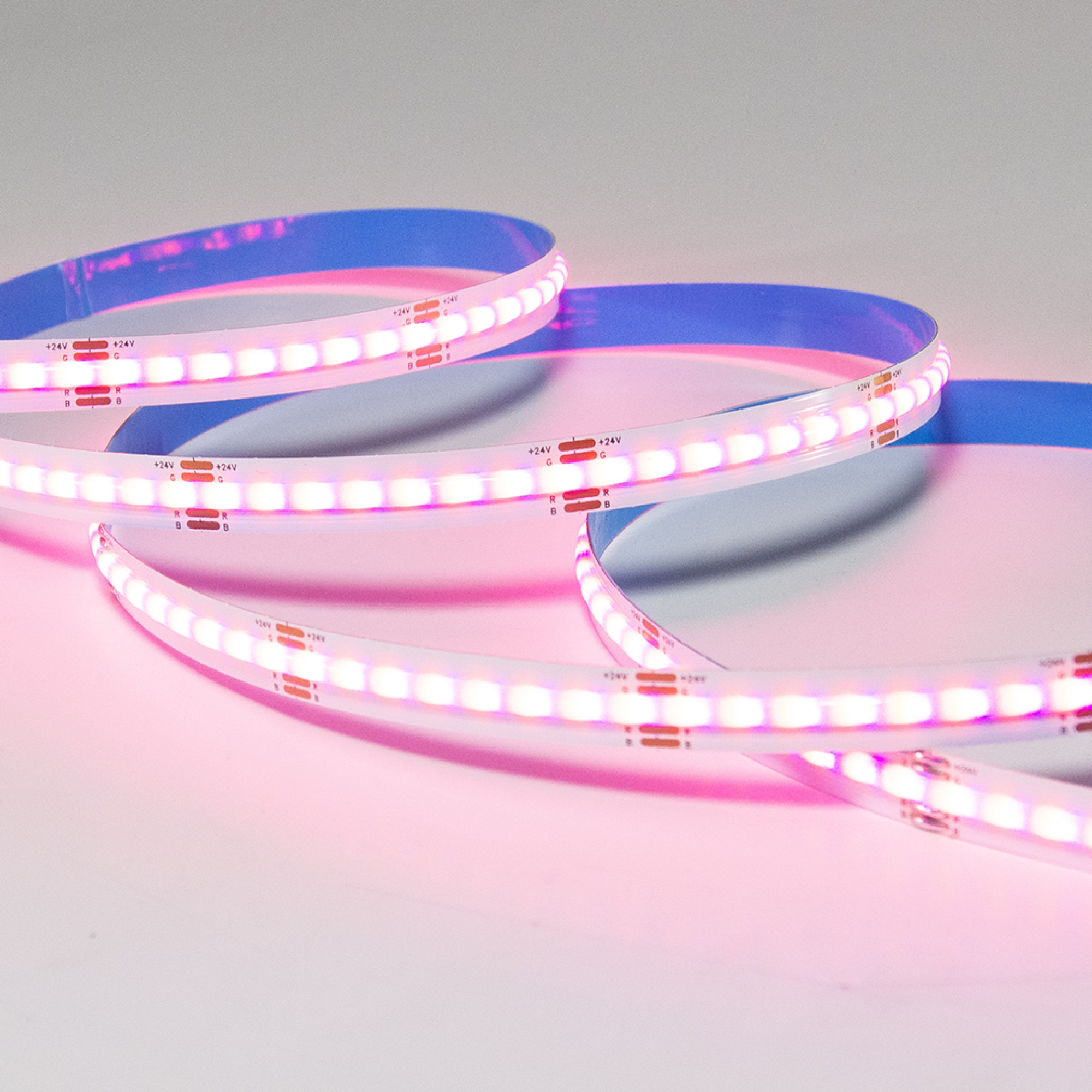 Лента светодиодная COB 24В 480д/м 12Вт RGB IP20 SignImpress