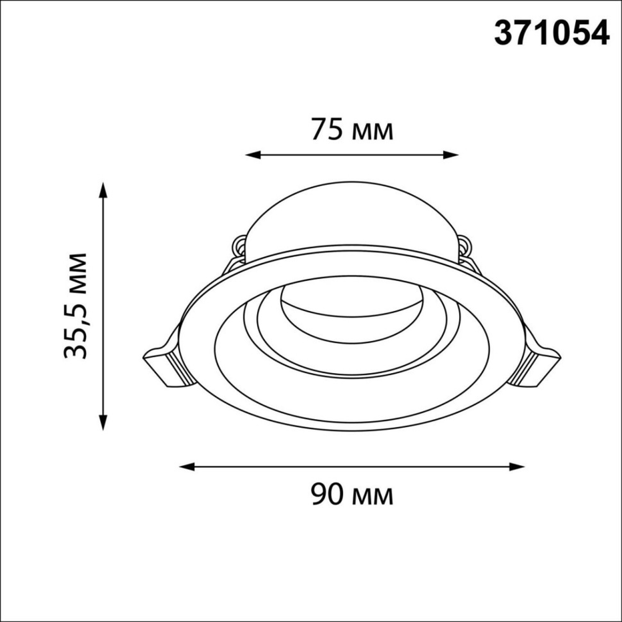 Светильник встраиваемый IP20 GU10 12W 220-240V CLOUD белый Novotech