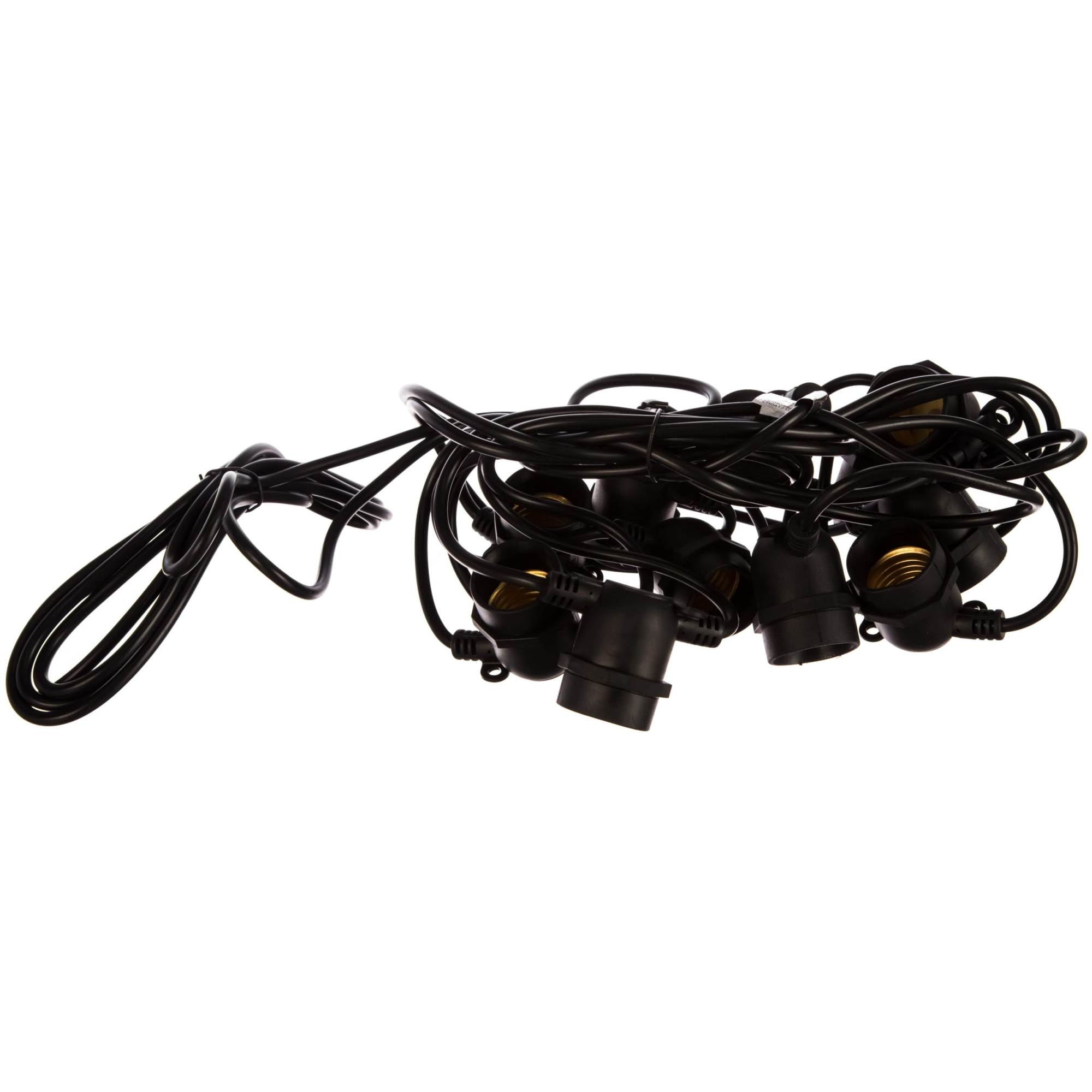 Гирлянда светодиодная Е27 чёрный, шаг 50см, IP65, 8м (3м сетевой шнур), CL50-8 Feron