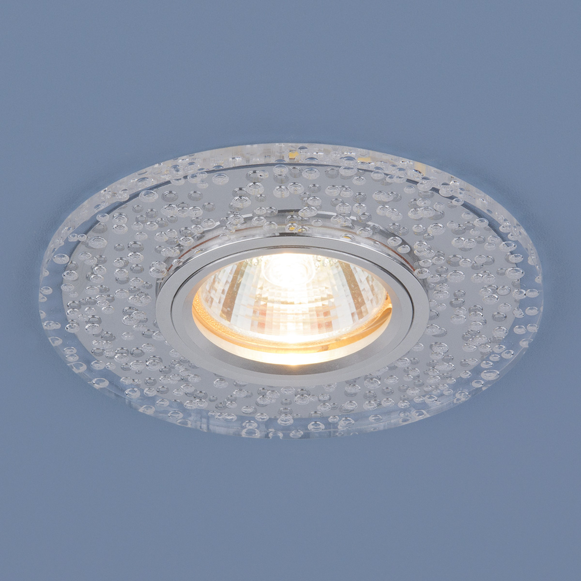 Светильник встраиваемый с подсветкой 2199 MR16 зеркальный/прозрачный Elektrostandard (распродажа)