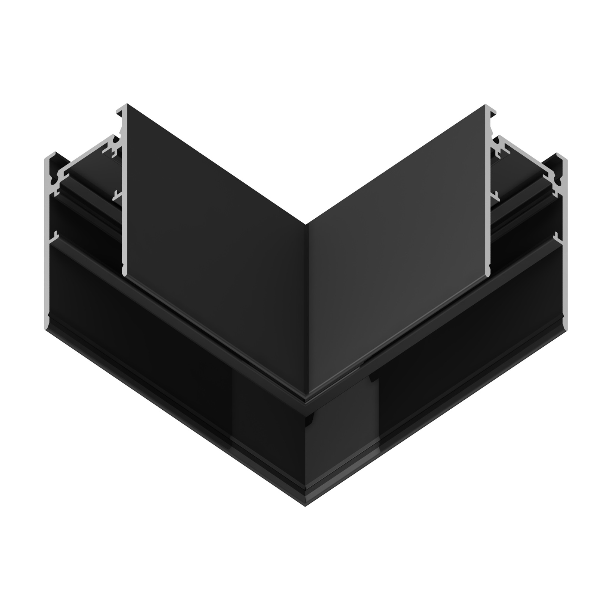 Коннектор угловой для накладного шинопровода Magnetic GL3372 BK черный Ambrella light