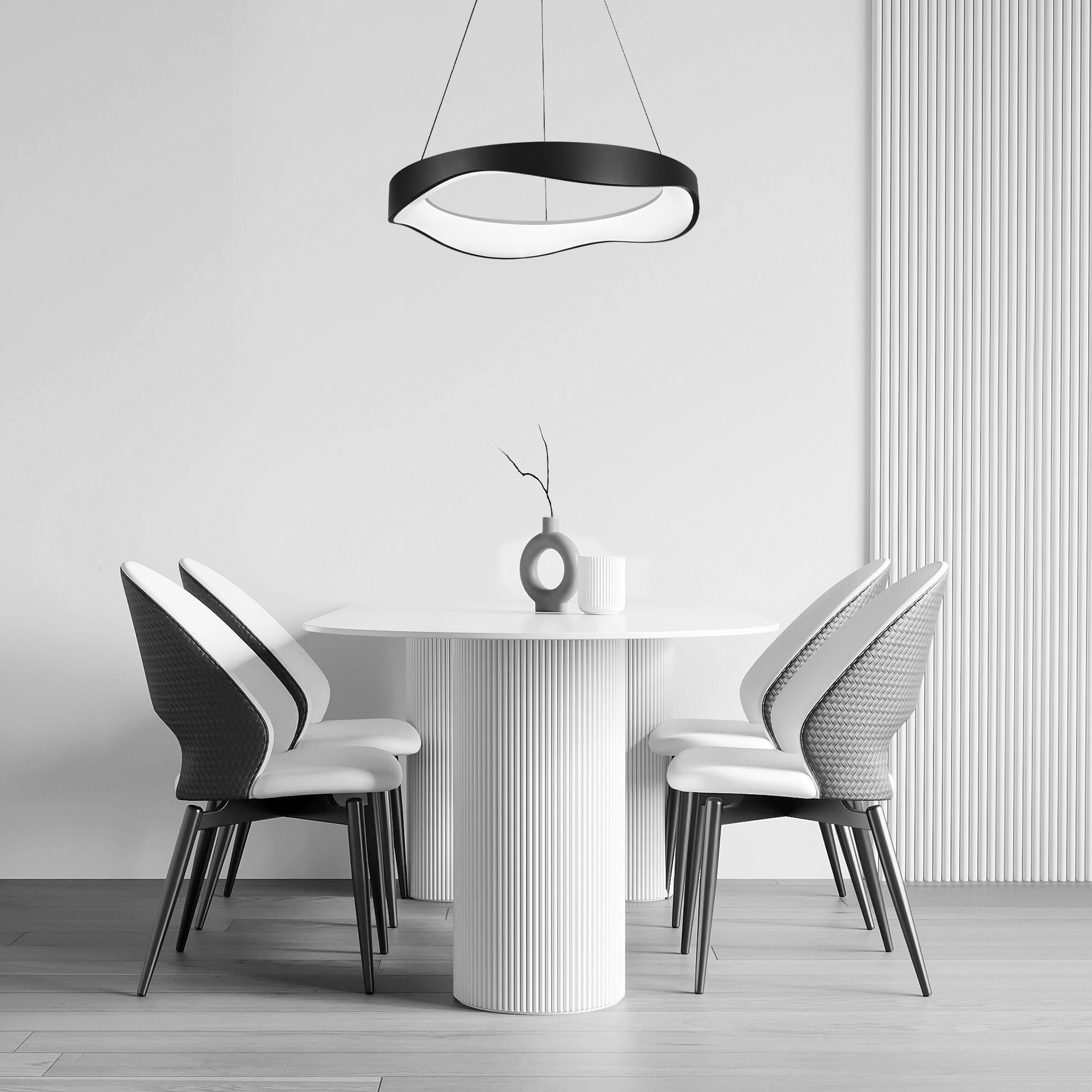 Светильник подвесной светодиодный 33 Вт 6000 Лм Чёрный Signimpress