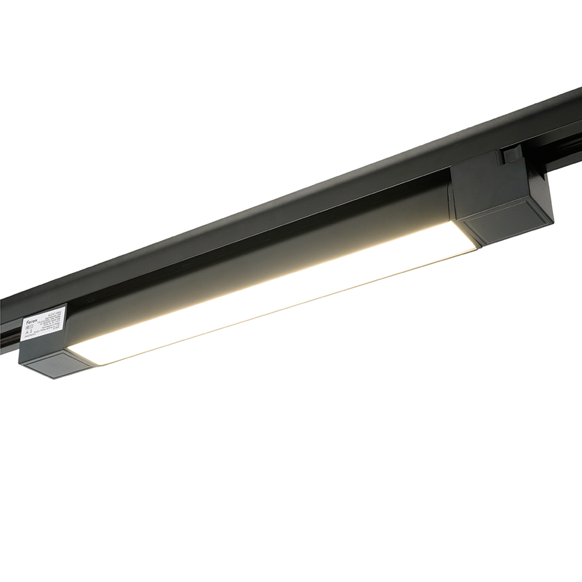 Светодиодный светильник AL232 трековый однофазный на шинопровод 20W 4000K 120 градусов черный Feron