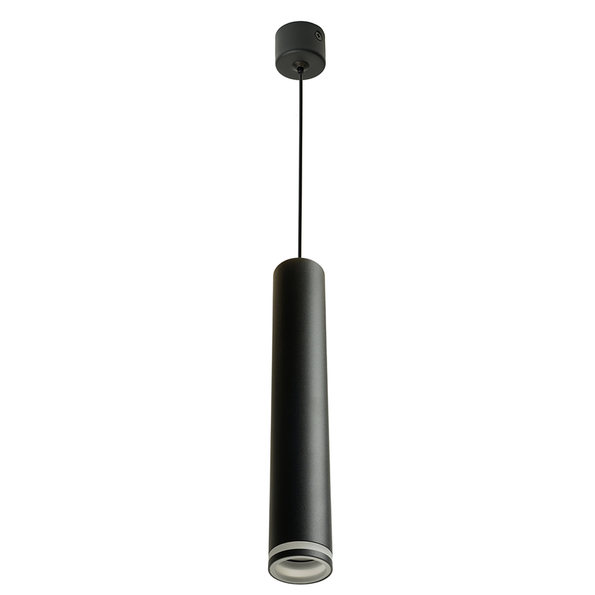 Светильник потолочный на подвесе MR11 35W, 230V, черный, D40*H250 ML1008 Feron