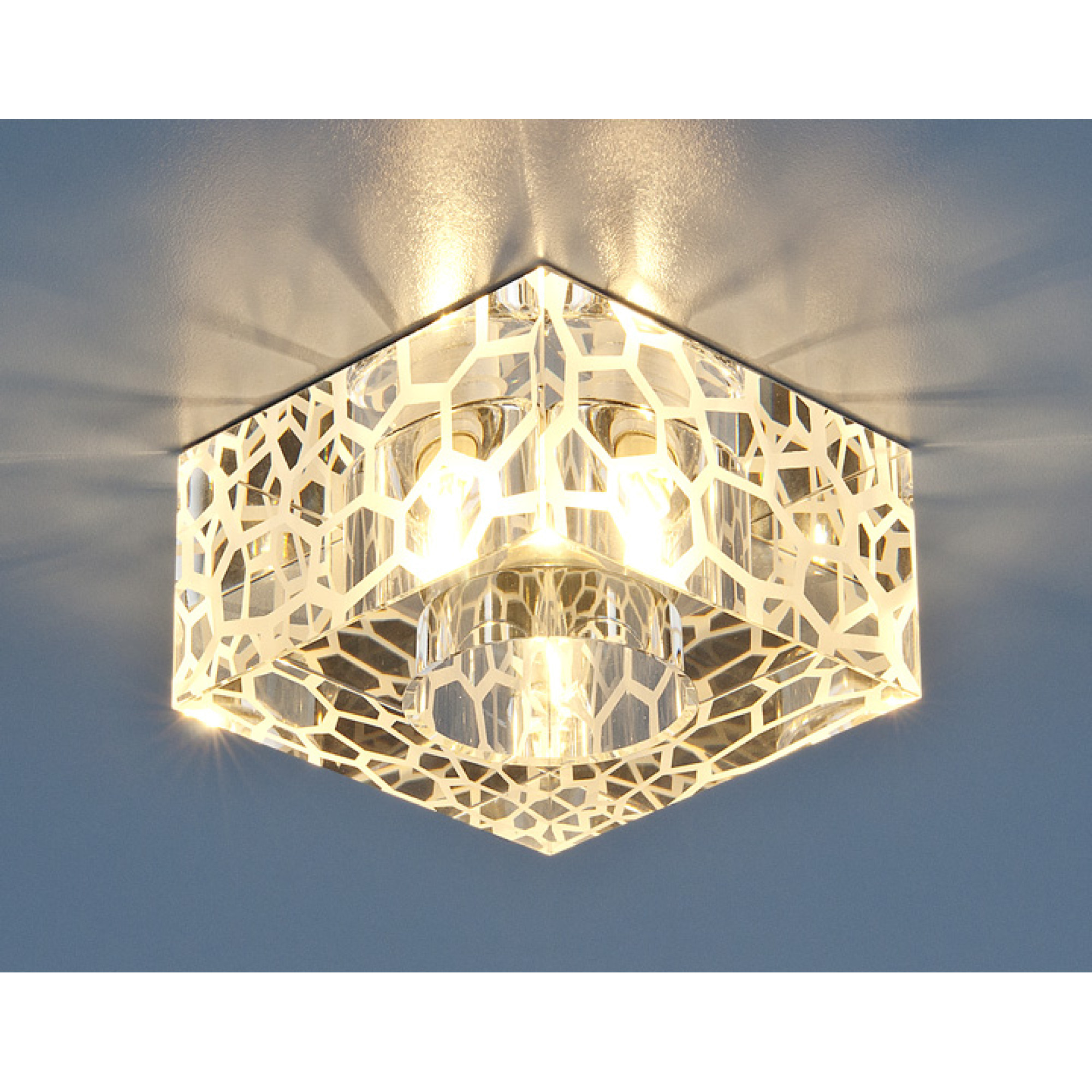 Светильник встраиваемый квадрат 8105 G9 прозрачный Elektrostandard (распродажа)