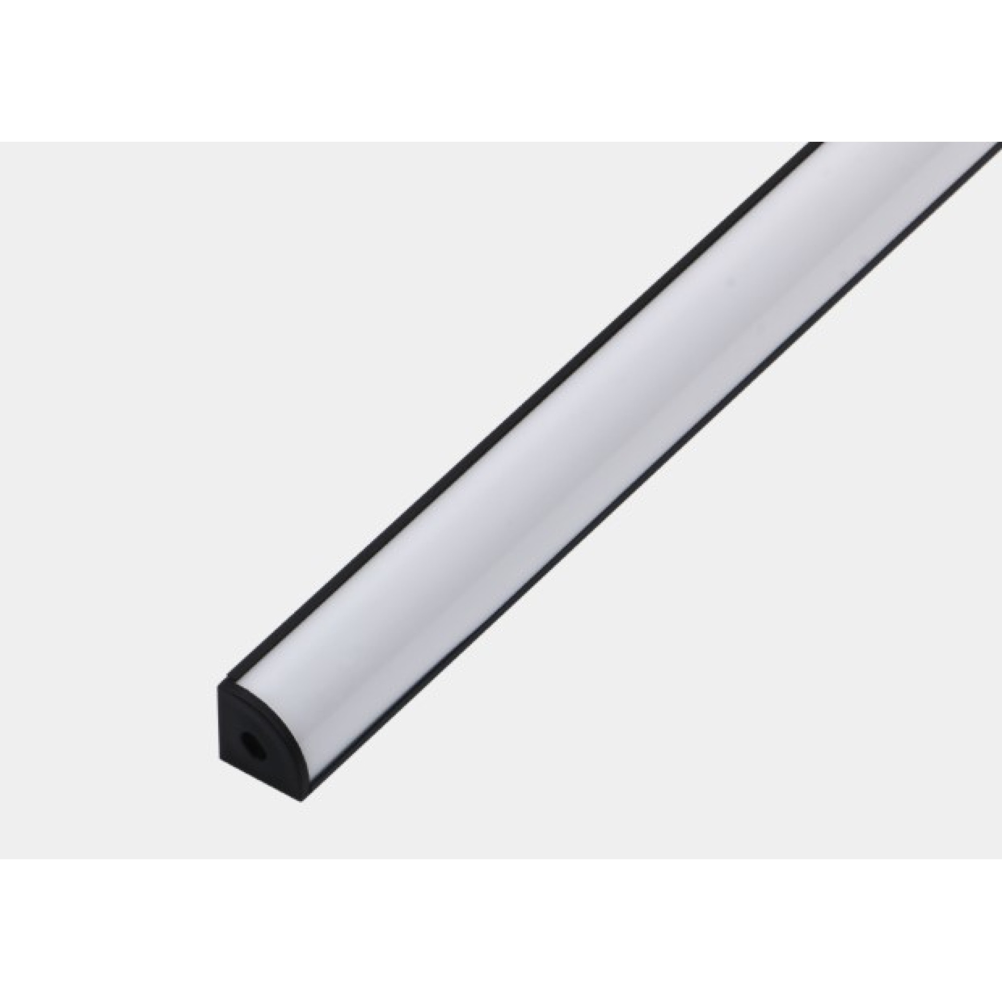 Алюминиевый профиль угловой черный 2 м SF-1616-BL SWG