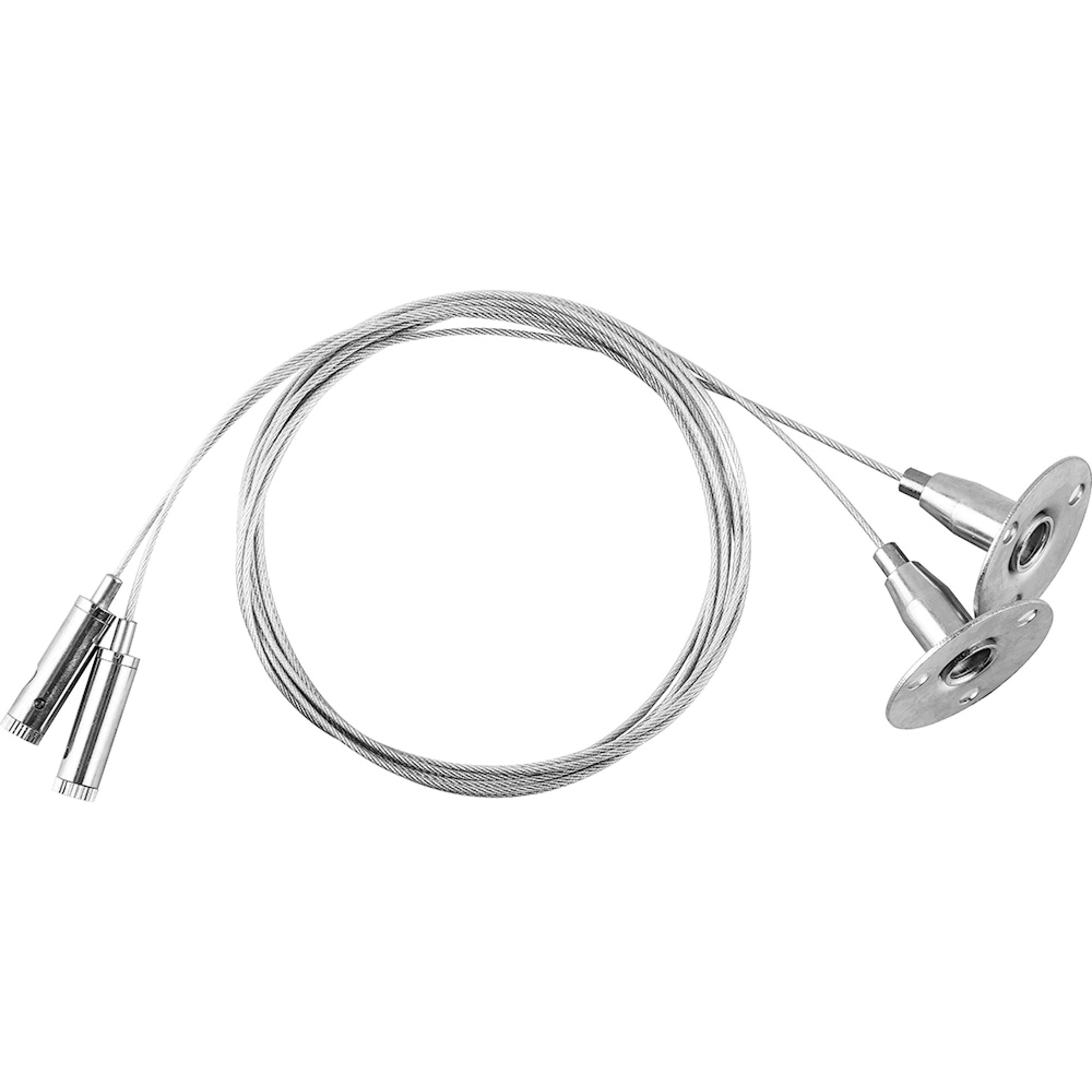 Соединитель для трековых светильников и AL2115 150см,серебро CAB1002 - 2шт Feron 