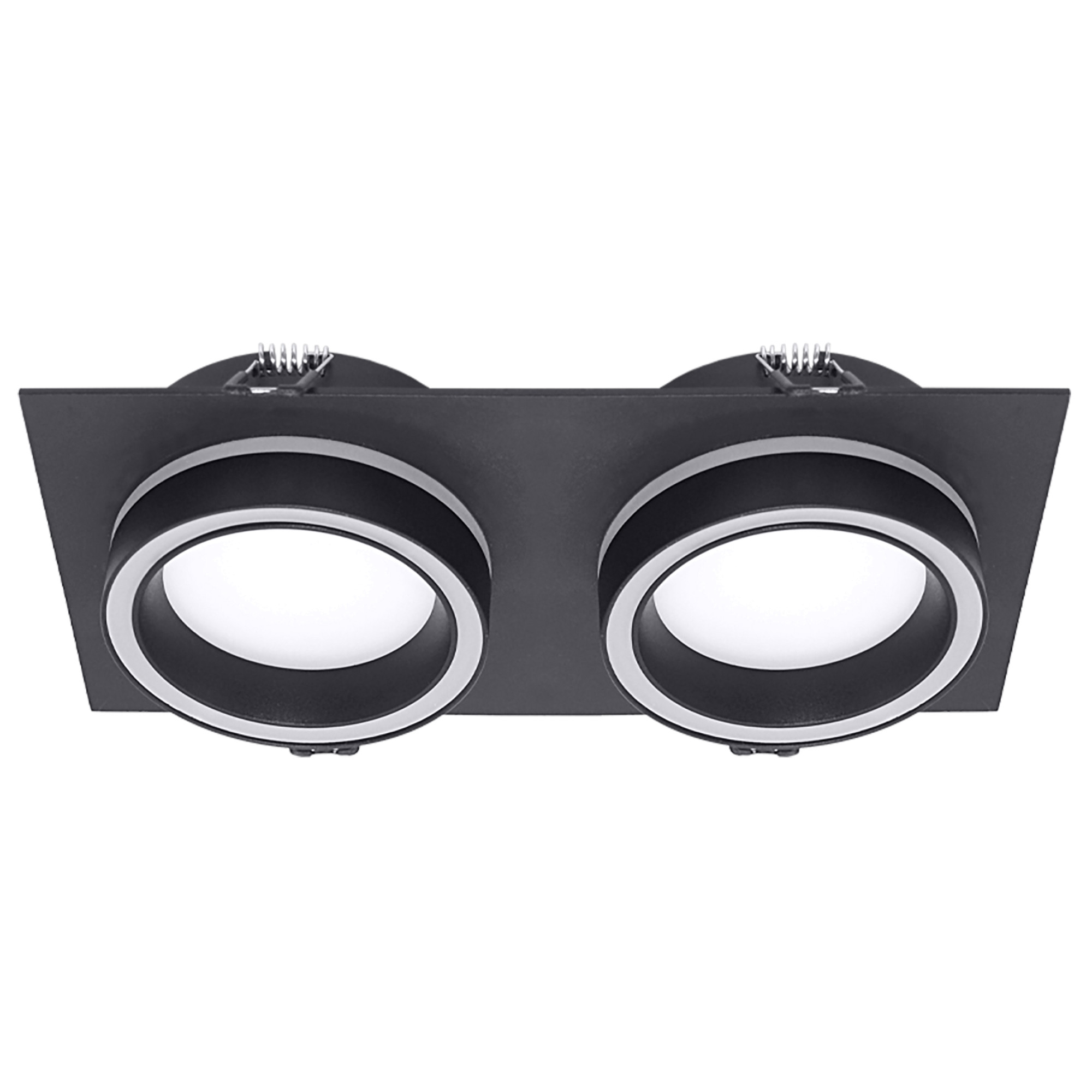 Светильник встраиваемый GX53 с акрилом прямоугольник 010218 Чёрный SignImpress