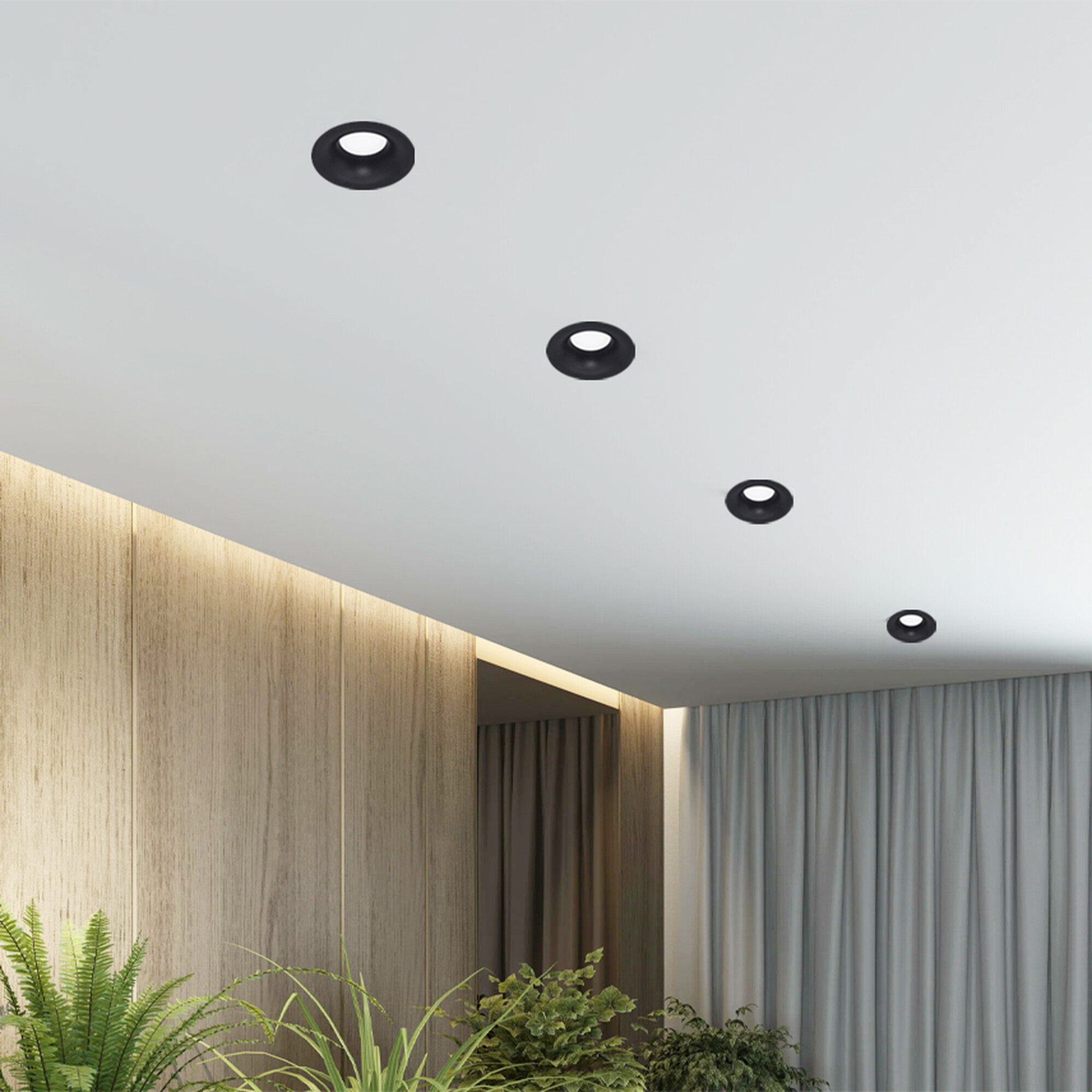 Светильник встраиваемый GU5.3 (MR16) круг 47556 Чёрный SignImpress