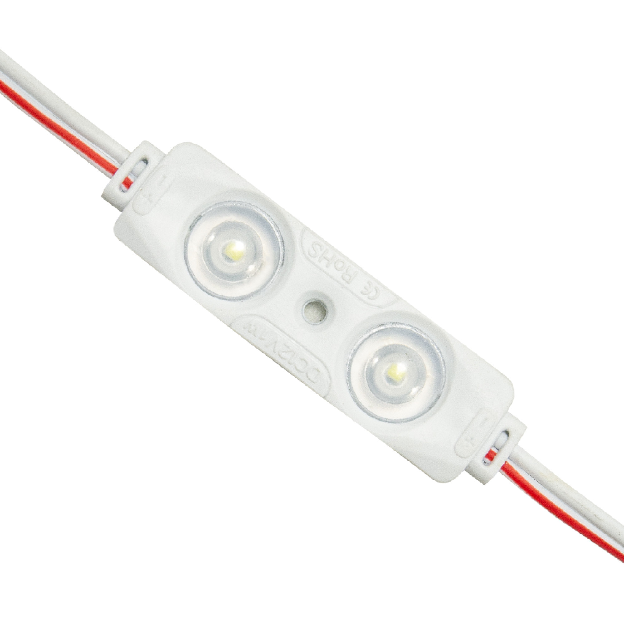 Модуль светодиодный 2 SMD 2835 1Вт 70Лм 6000-6500K (с линзой 160) 3M -1шт. SignImpress