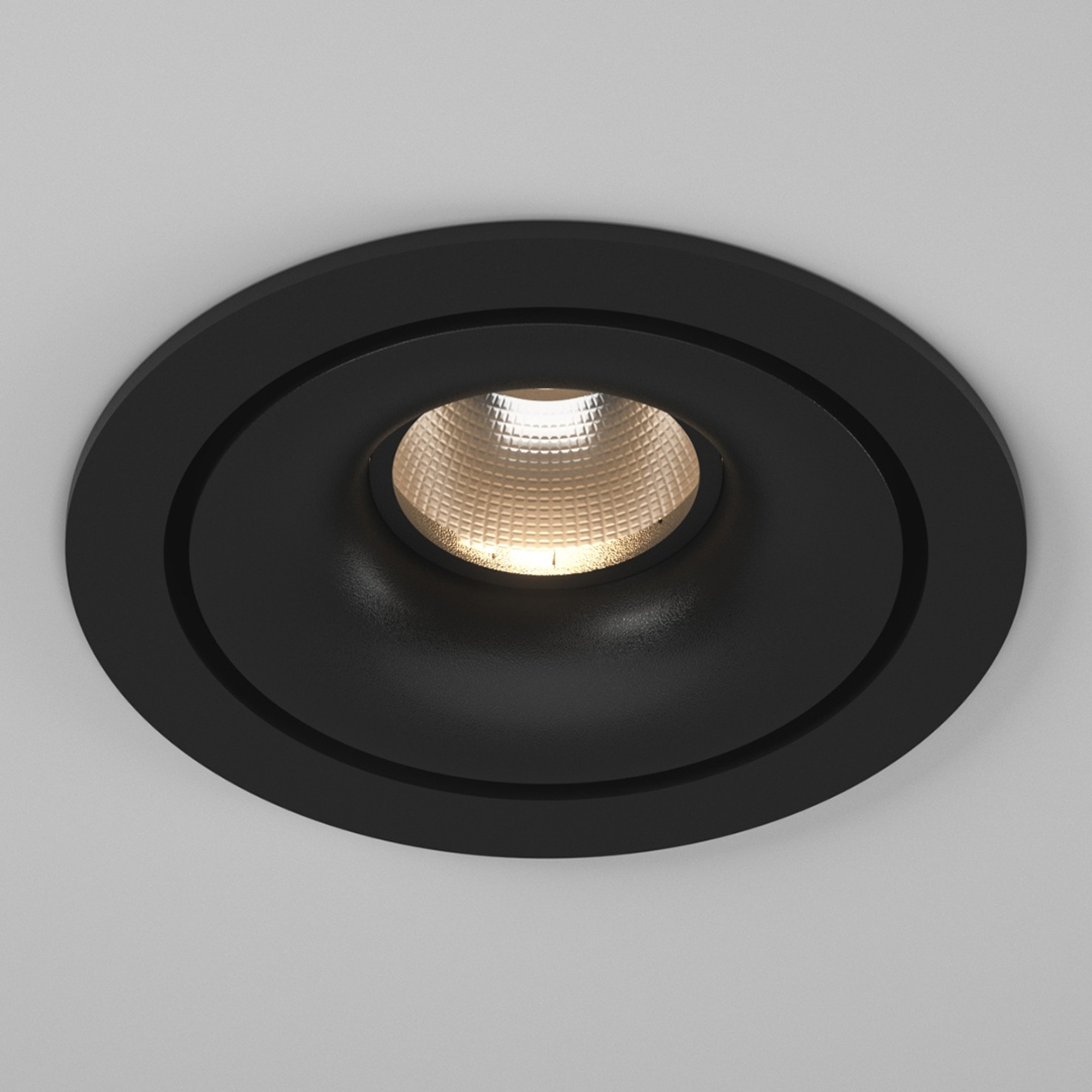 Корпус светильника встраиваемый круг поворотный COMBO 1, Черный, IP20 круглый SWG