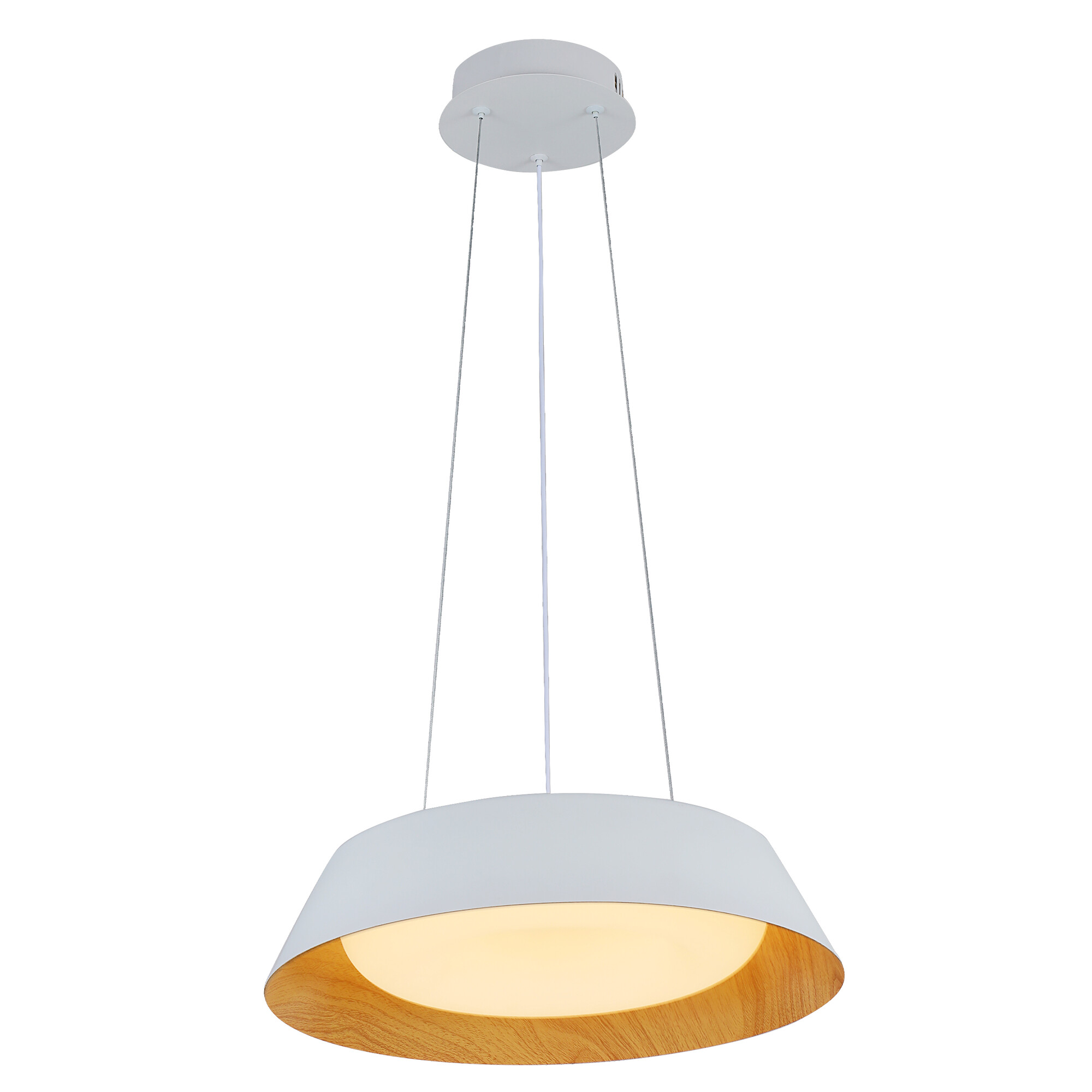 Светильник подвесной светодиодный 24 Вт 4320 Лм Белый/Дерево Signimpress