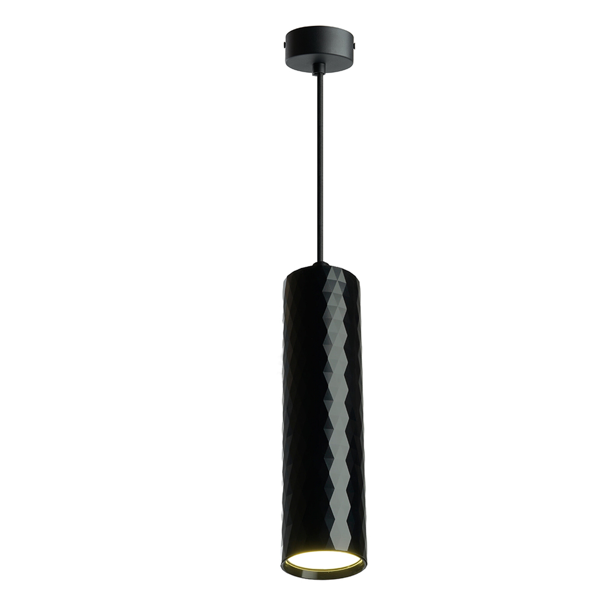 Светильник потолочный на подвесе MR16 35W, 230V, GU10, чёрный D55*H200 ML1888 Feron