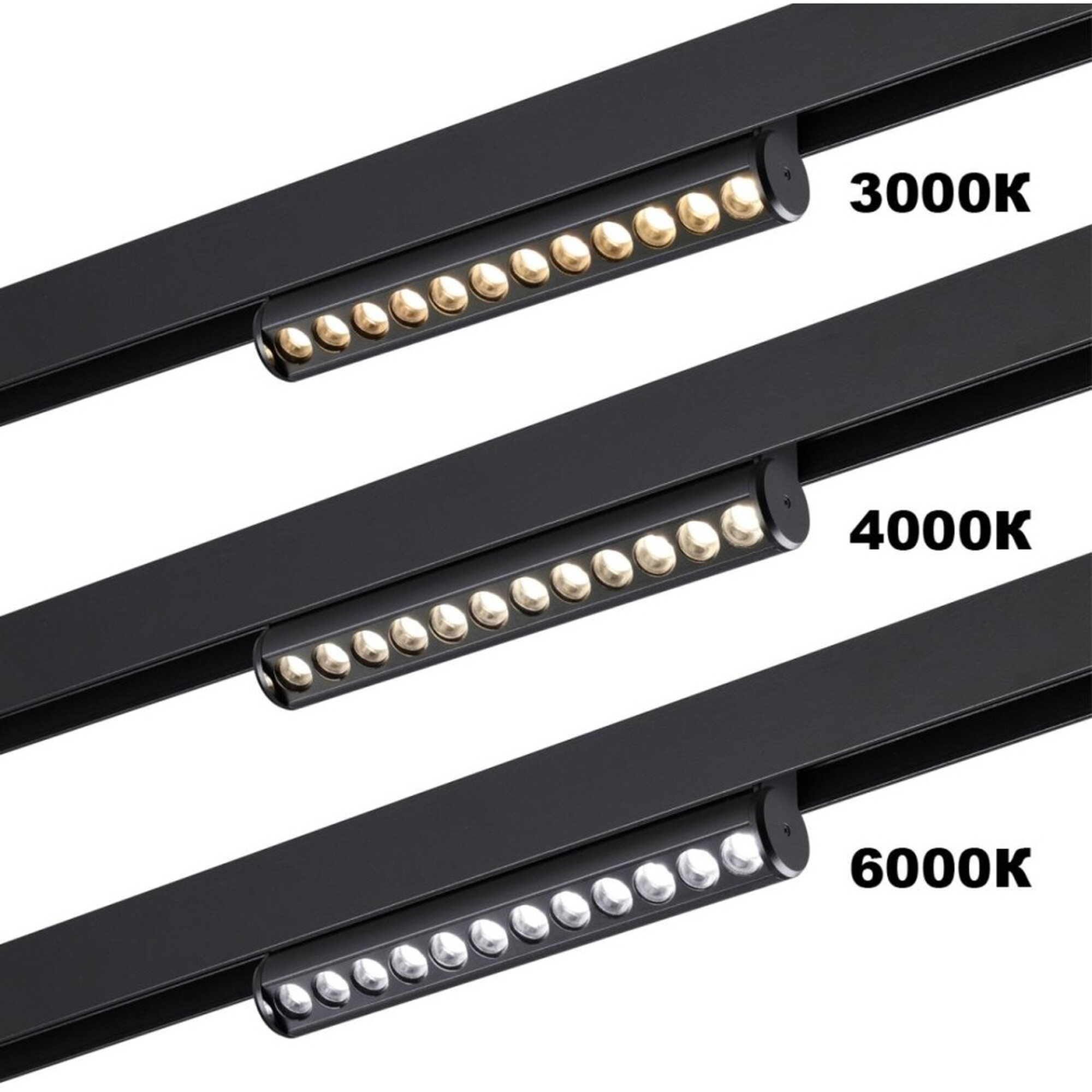 359948 PORT NT25 214 черный Трековый светильник с переключ. цв. темпер. IP20 LED 3000К4000К6000К 18W 90-240V VECTOR Novotech