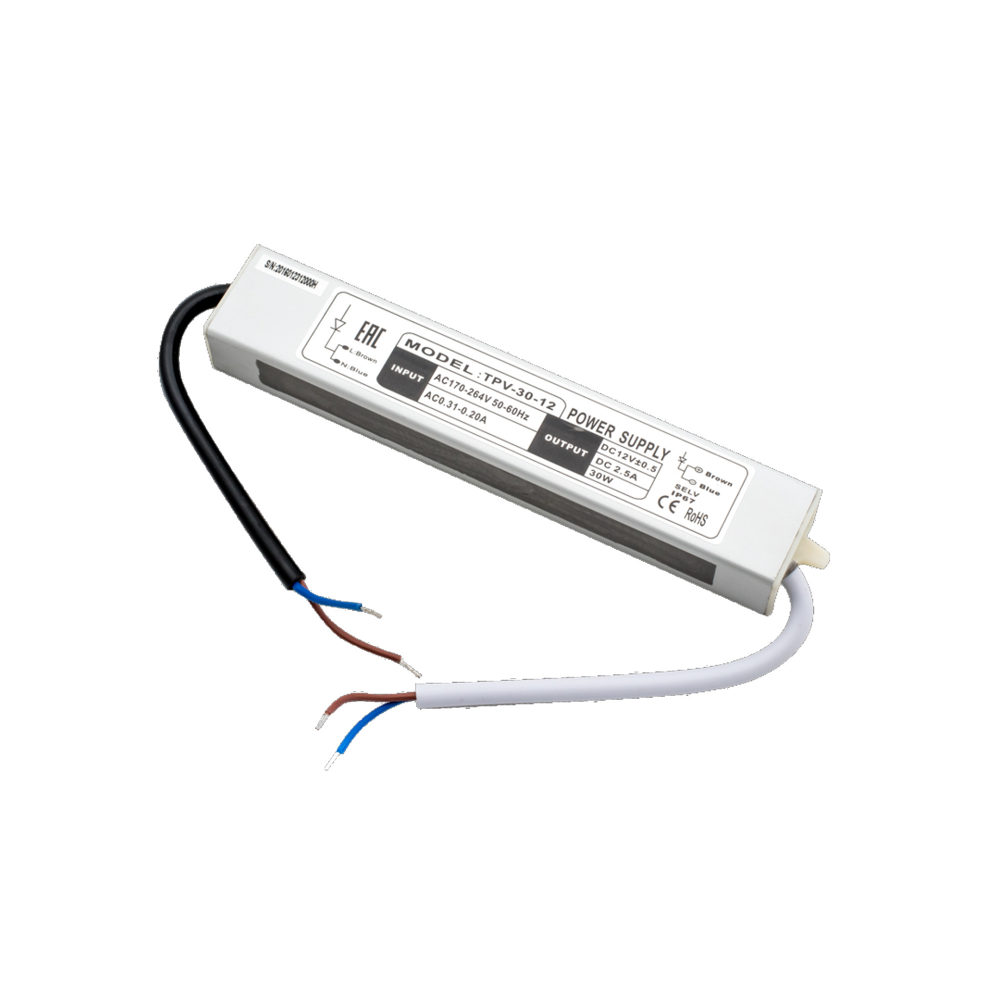 Блок питания Al TPW, 30W влагозащитный, 12V SWG