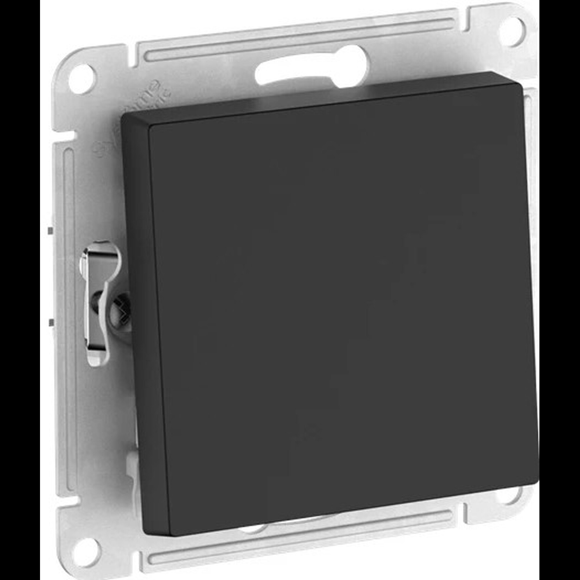 1-клавишный ВЫКЛЮЧАТЕЛЬ, сх.1, 10АХ, мех., быстрозажимные клеммы., КАРБОН