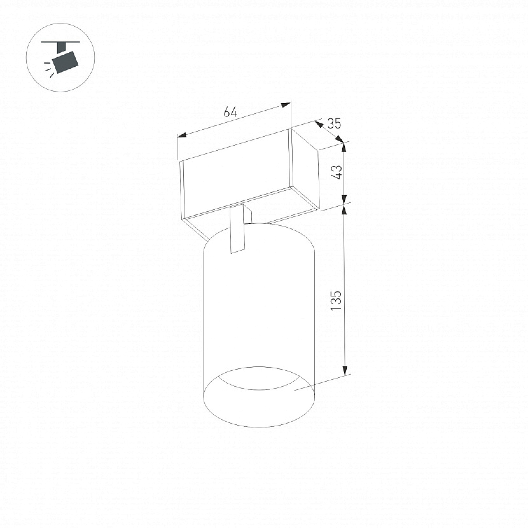 Светильник MAG-SPOT-45-R85-12W Day4000 (BK, 36 deg, 24V) (ARL, IP20 Металл, 3 года) Arlight