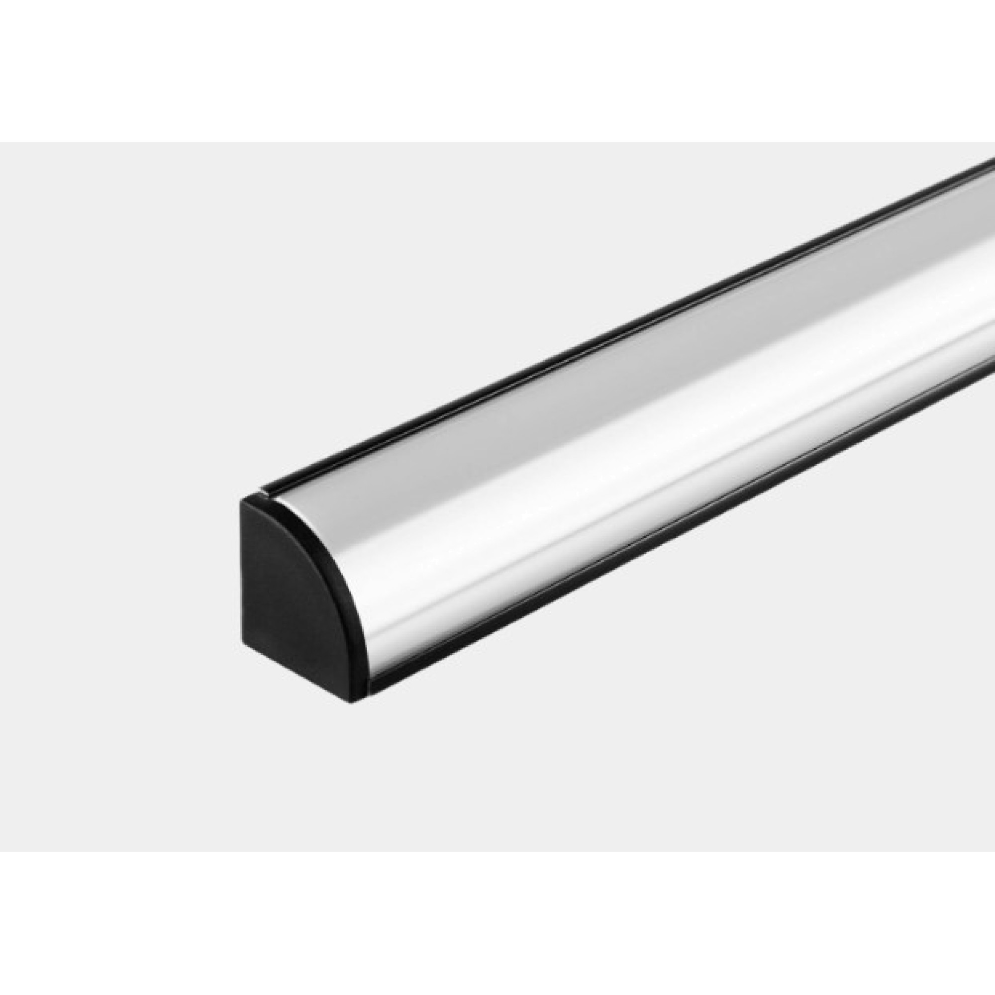 Алюминиевый профиль угловой черный 2 м SF-1616-BL SWG