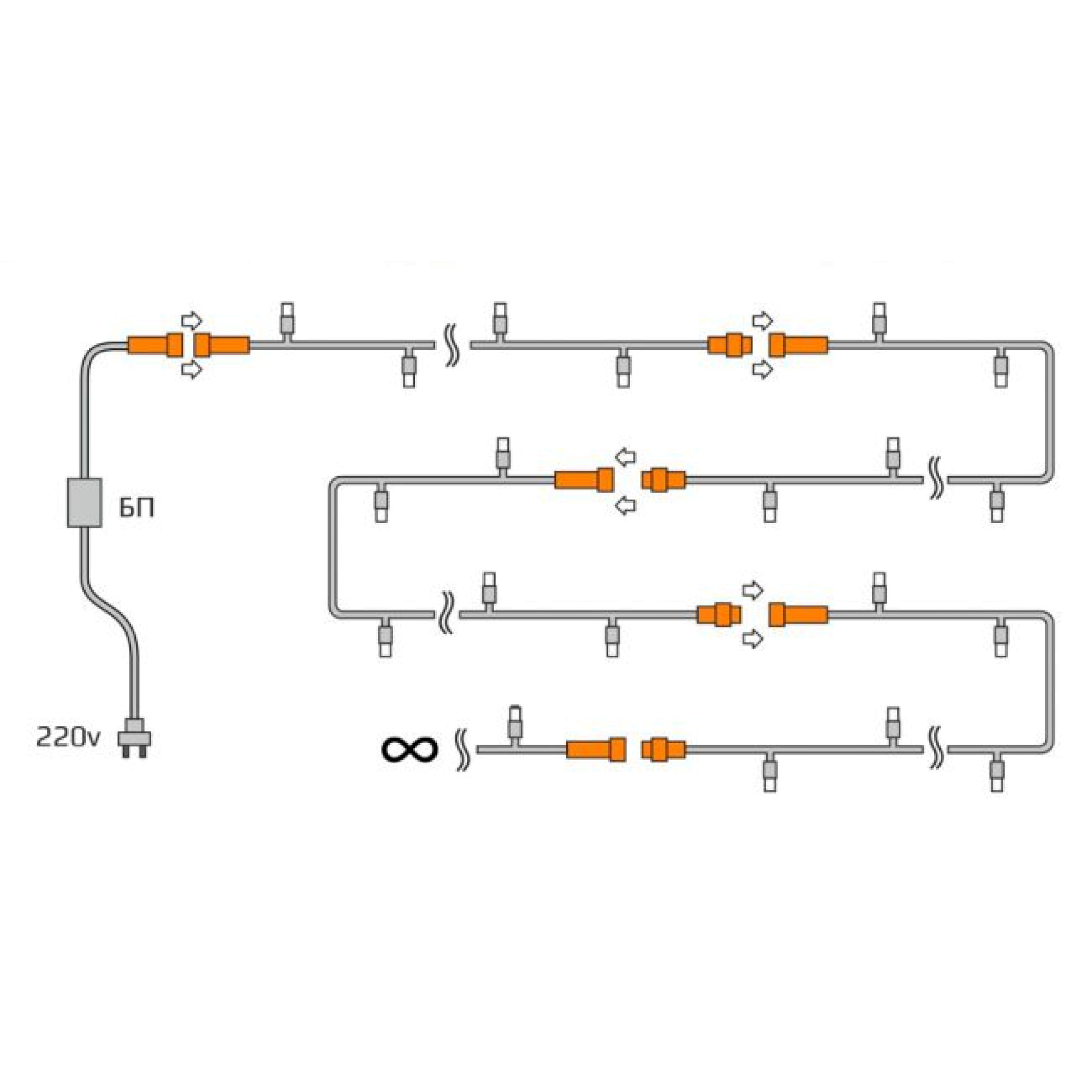 Блок питания для гирлянды 