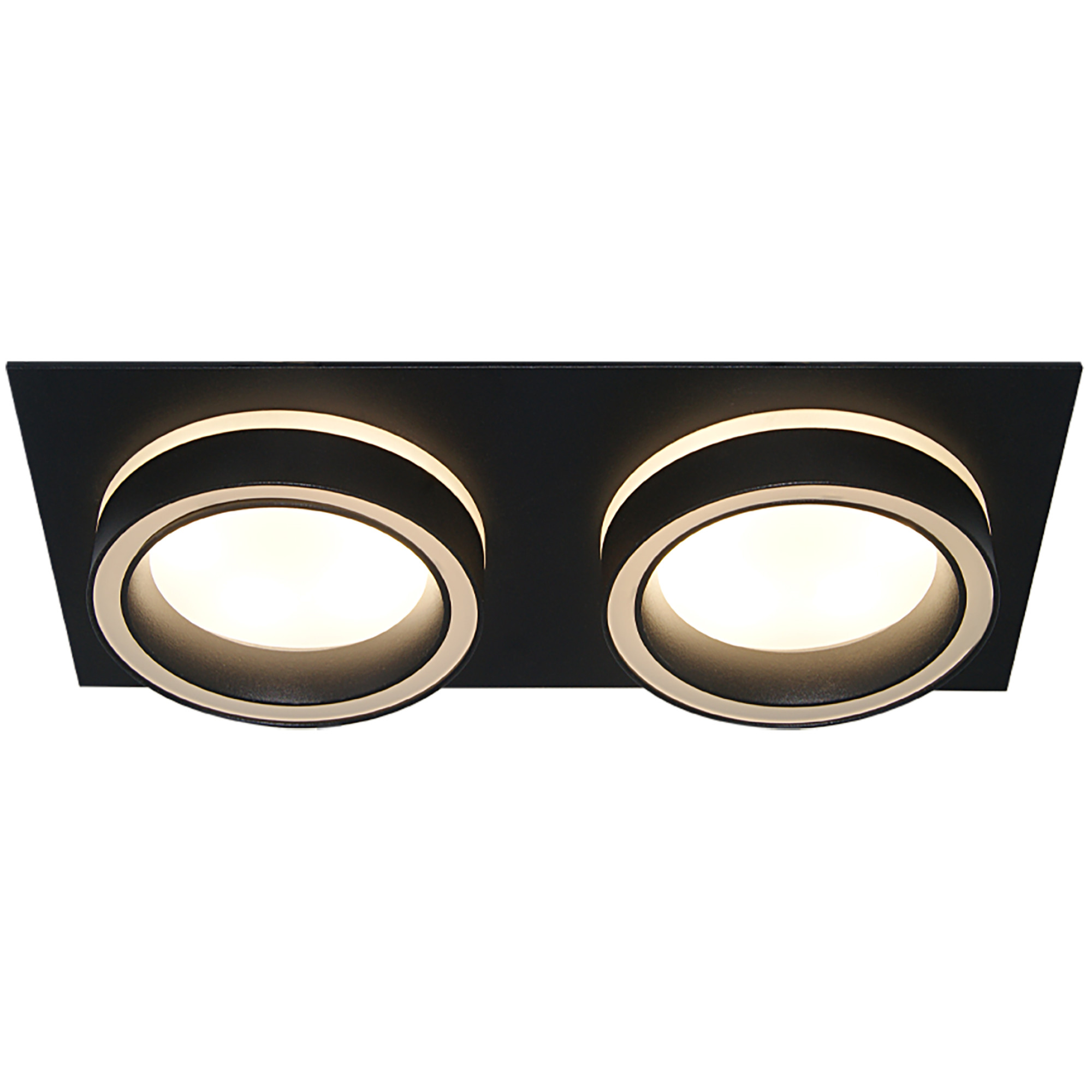 Светильник встраиваемый GX53 с акрилом прямоугольник 010218 Чёрный SignImpress