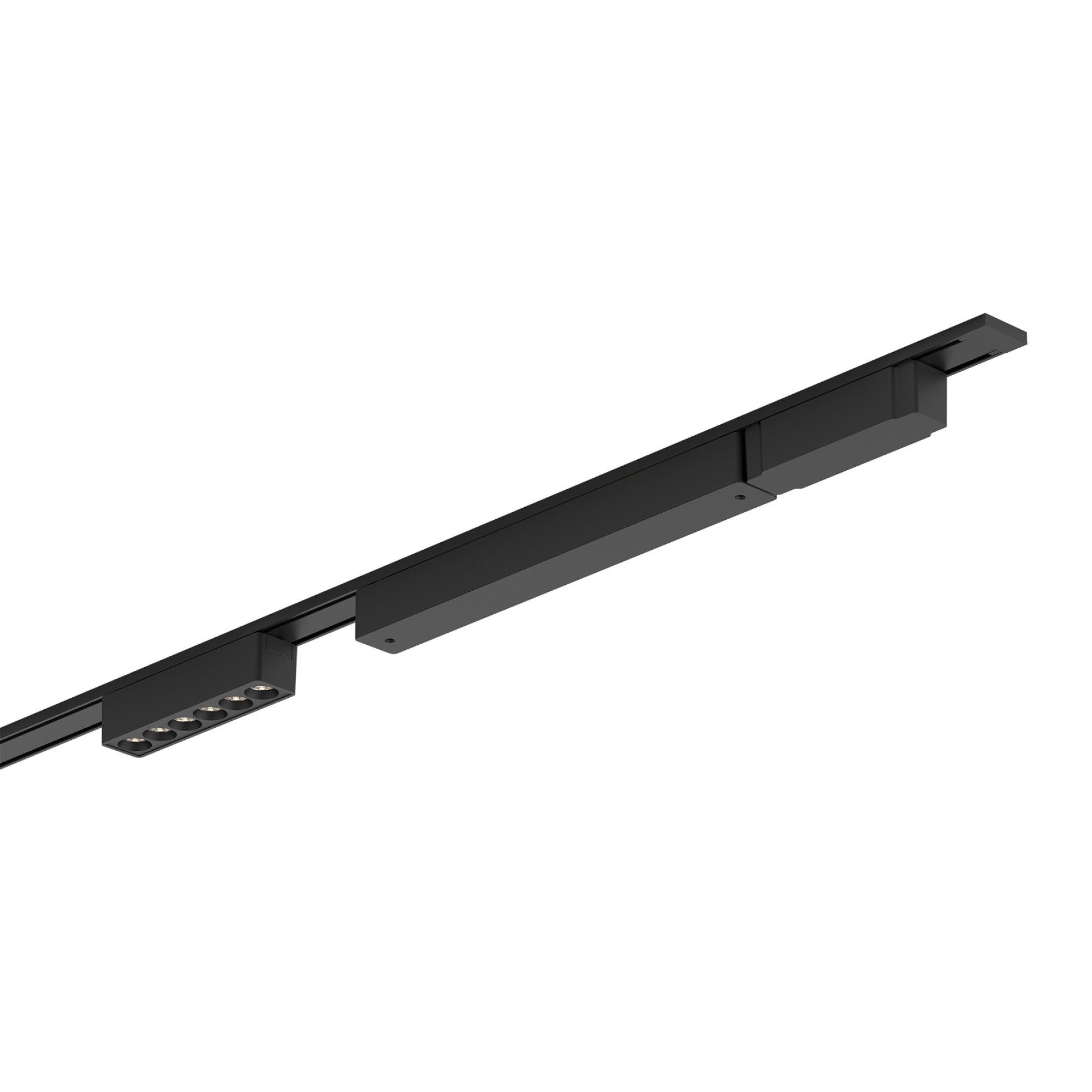 Шинопровод 1фаза накладной Ultra Thin 24/48В для магнитных треков Чёрный 2м SignImpress