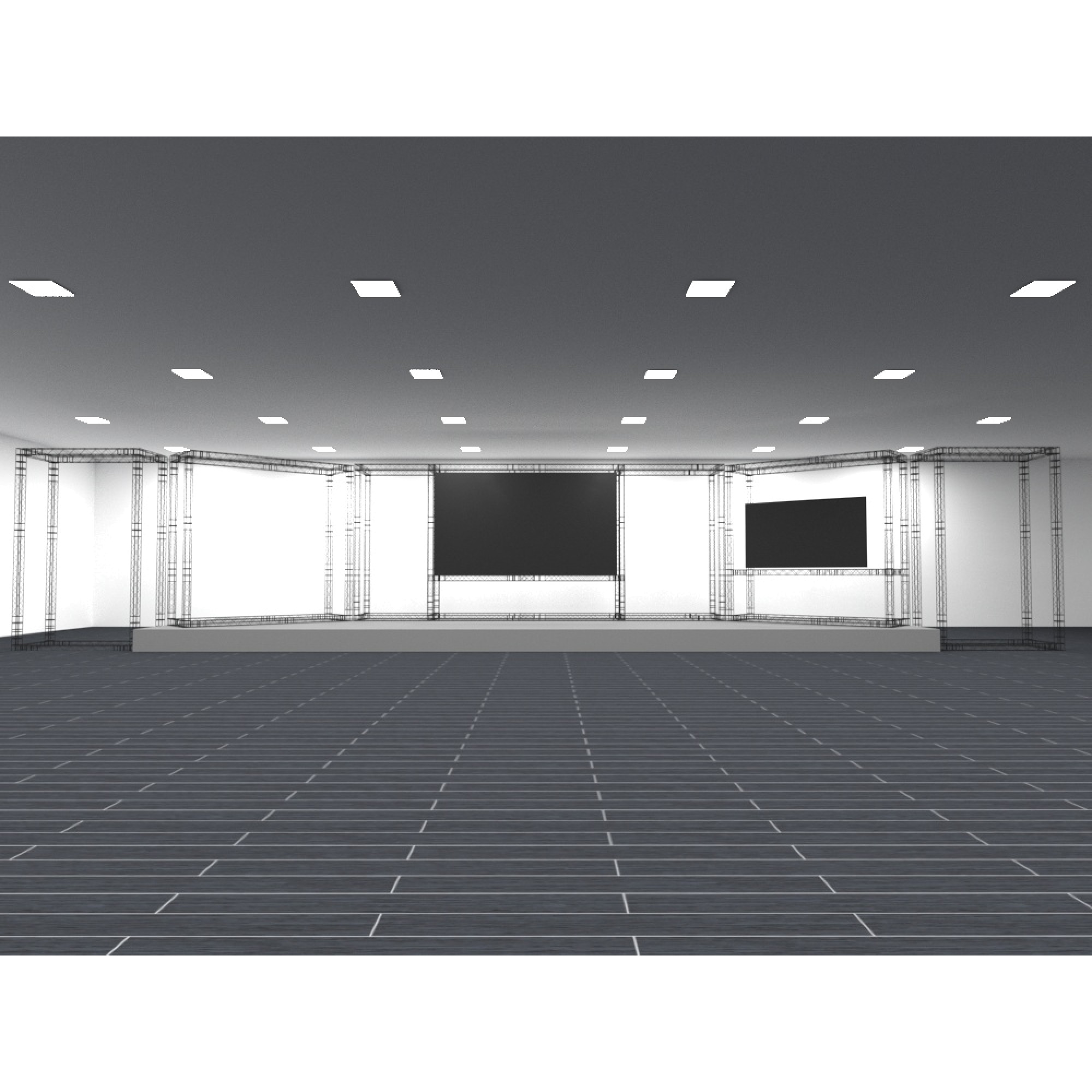 Фермы металлические Line 22*22*50cm, цвет черный, SignImpress