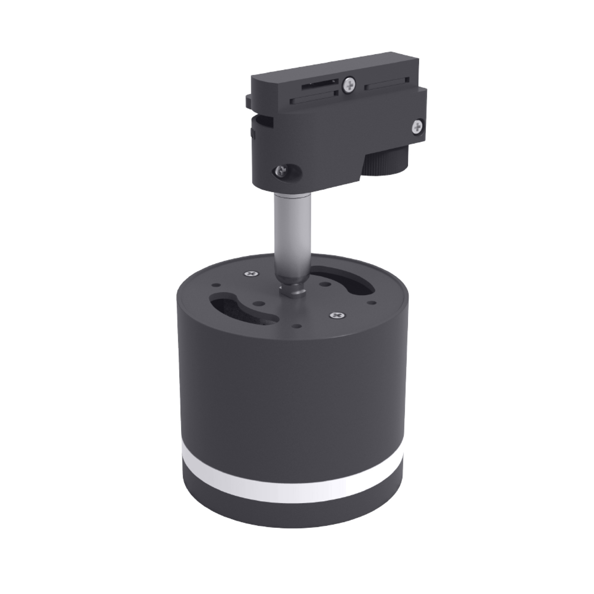 Светильник трековый однофазный под лампу GX53 с акрилом SI-STR1-GX53-1B Чёрный SignImpress