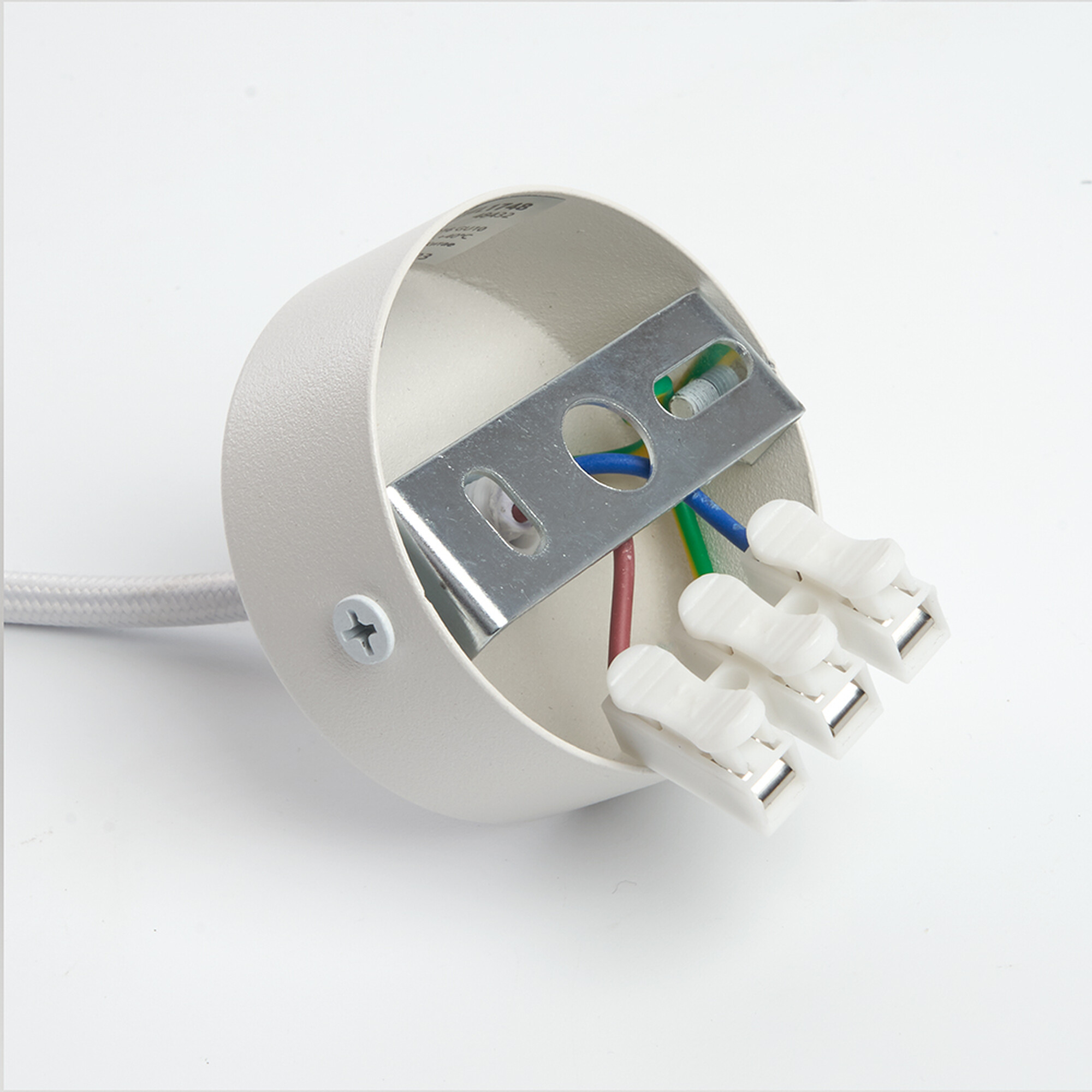 Светильник потолочный на подвесе GX53 12W 230V, белый D80*H220 HL3658 Feron