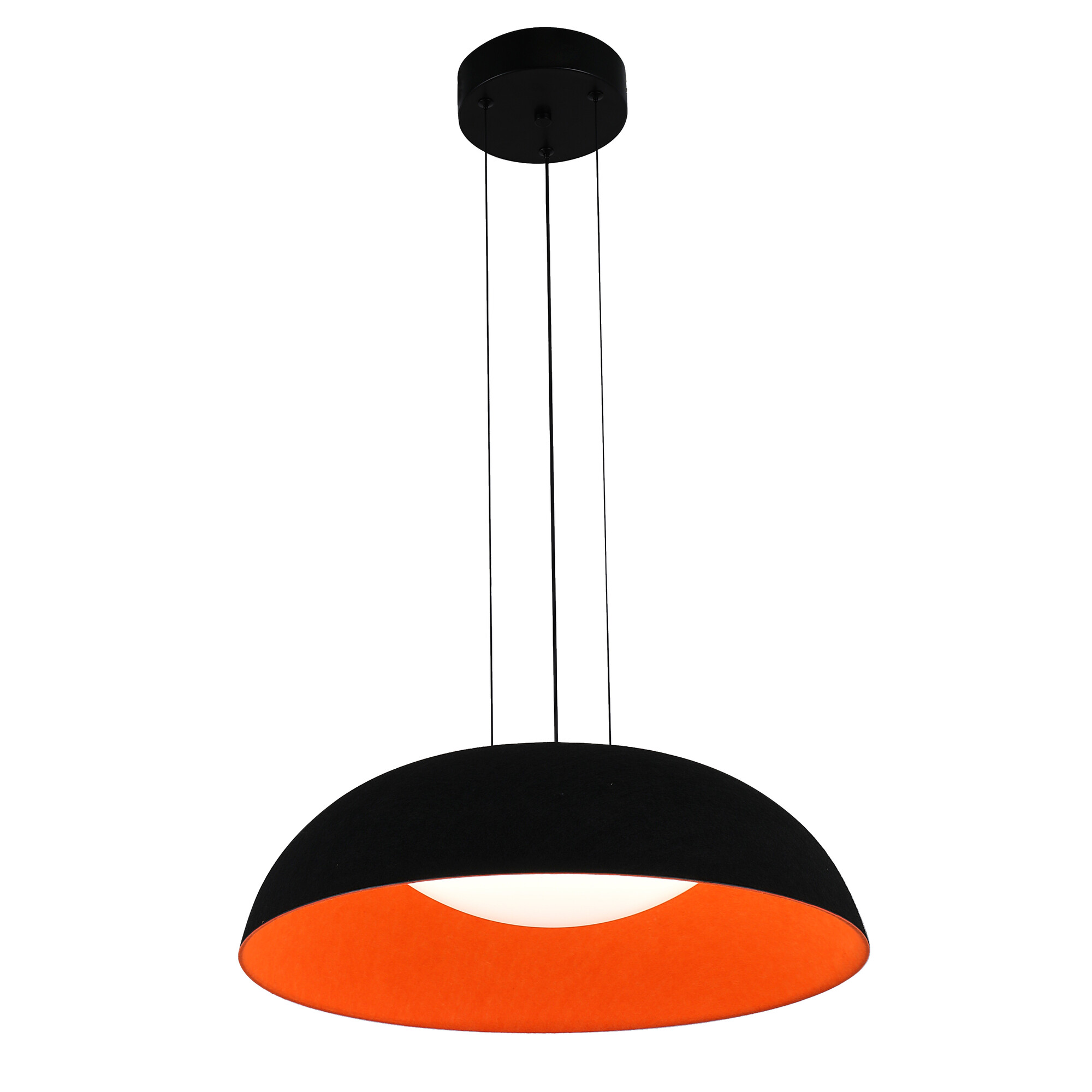 Светильник подвесной светодиодный 24 Вт 4320 Лм Чёрный/Оранж Signimpress