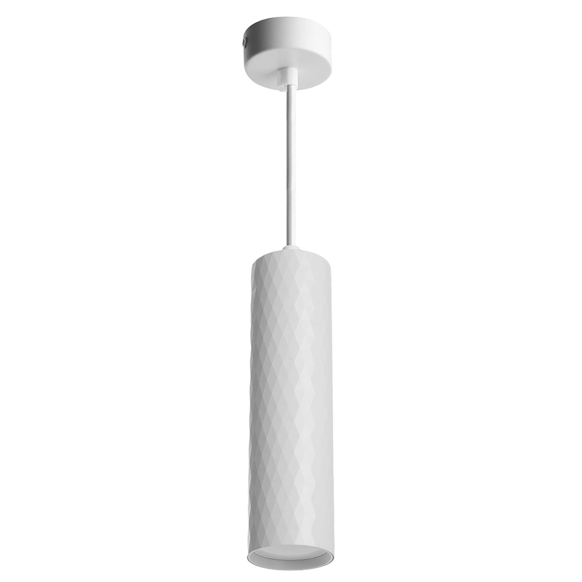 Светильник потолочный на подвесе MR16 35W, 230V, GU10, белый D55*H200 ML1888 Feron