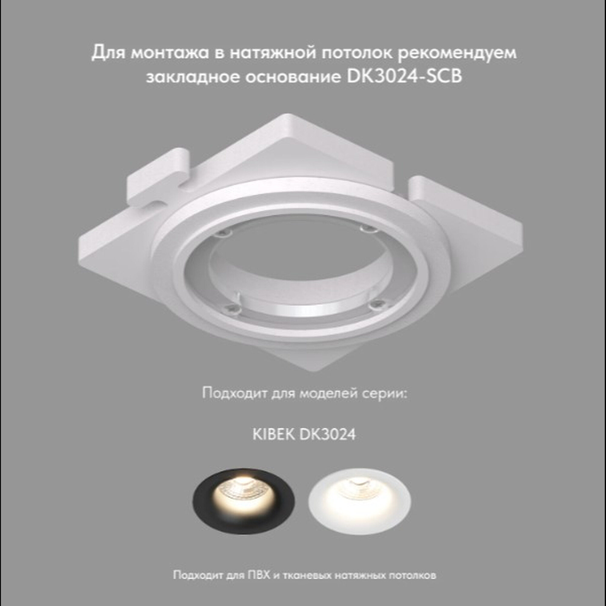 Точечный встраиваемый светильник DK3024-BK Denkirs