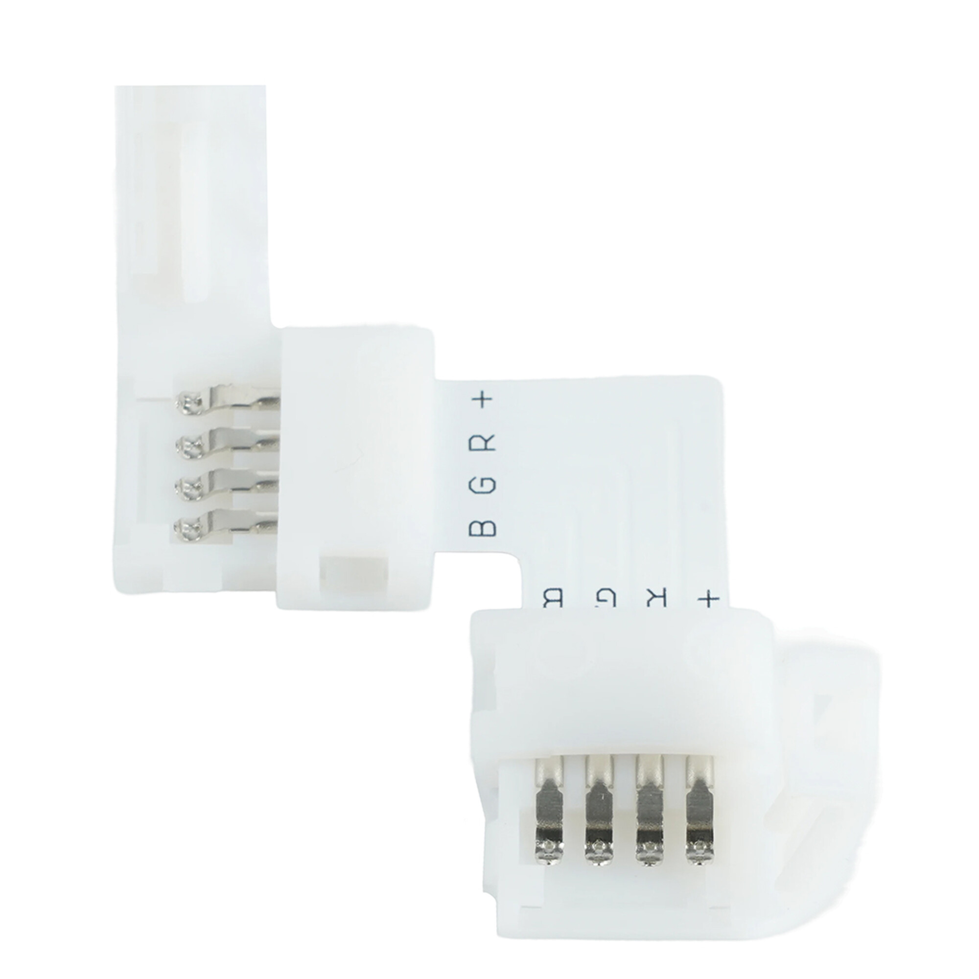 Комплект L коннекторов с соединителем для светодиодной ленты RGB (10мм), LD186 FERON